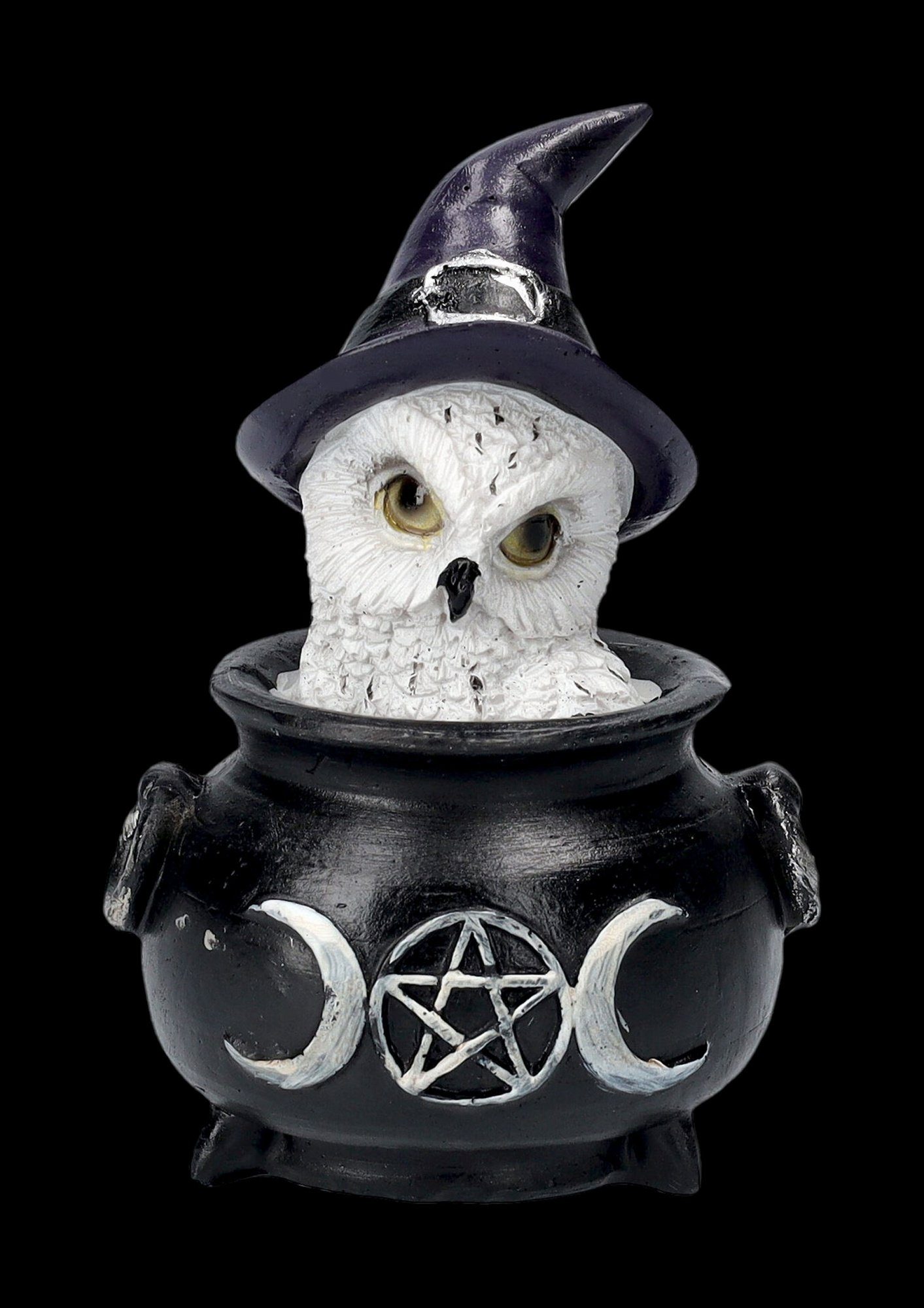 Hexenkessel Fantasy Brew - Tierdeko Owl's im Eulenfigur Tierfigur Shop - Figuren GmbH Dekoration