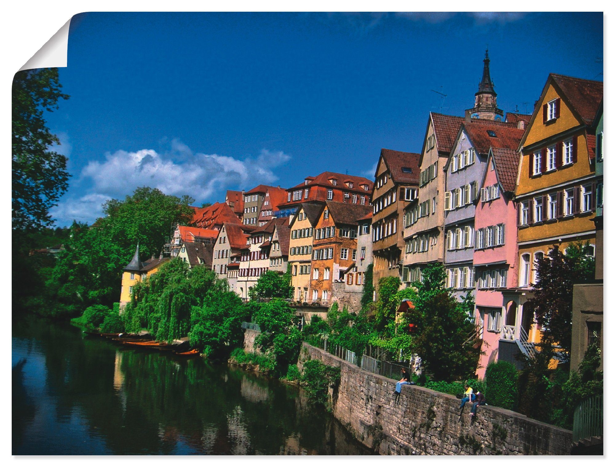 Artland Wandbild Tübingen am Neckar, Garten (1 St), als Alubild,  Leinwandbild, Wandaufkleber oder Poster in versch. Größen