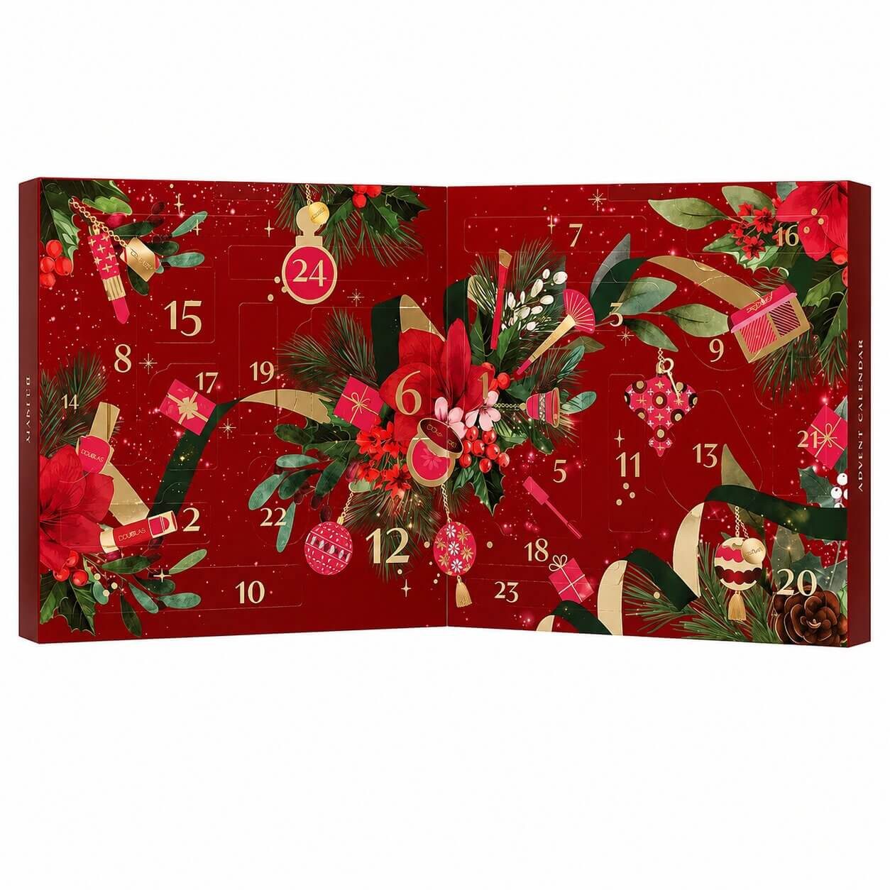 Douglas Adventskalender MakeUp & Pflege 2026 Advent Damen Geschenkset Rot – Bild 2 von 3