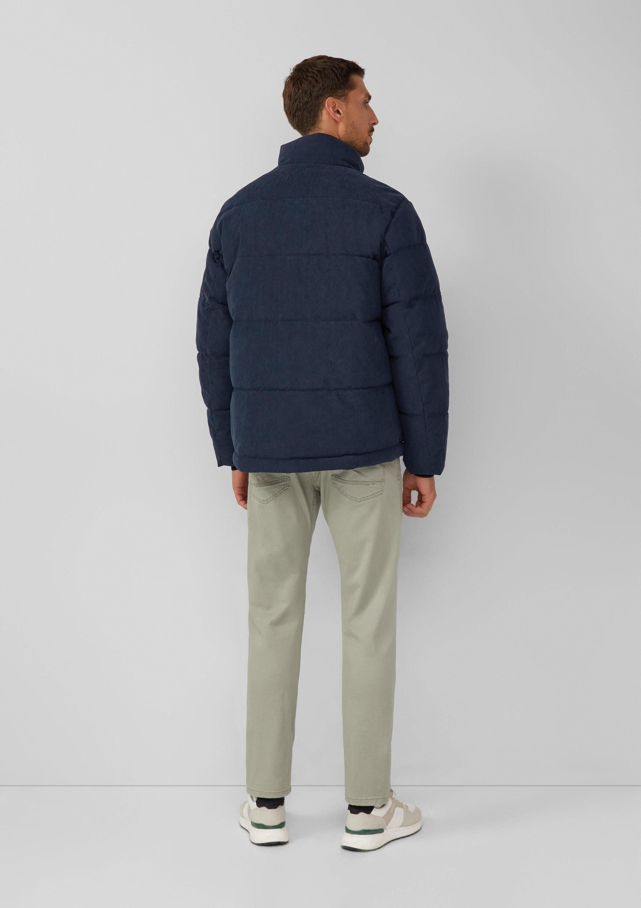 s.Oliver Winterjacke Outdoor-Jacke Cord-Pufferjacke mit sportiven Details