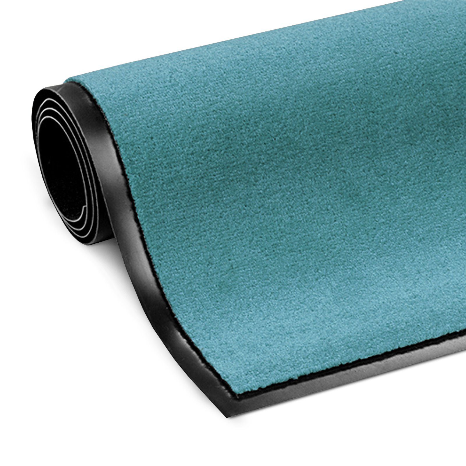 Floordirekt Fußmatte Monochrom, Rutschfeste Schmutzfangmatte Indoor, 30°C Maschinenwaschbar, Rechteckig, Höhe: 7 mm, Geeignet für Trockner & Fußbodenheizungen, UV-Beständig, Antistatisch