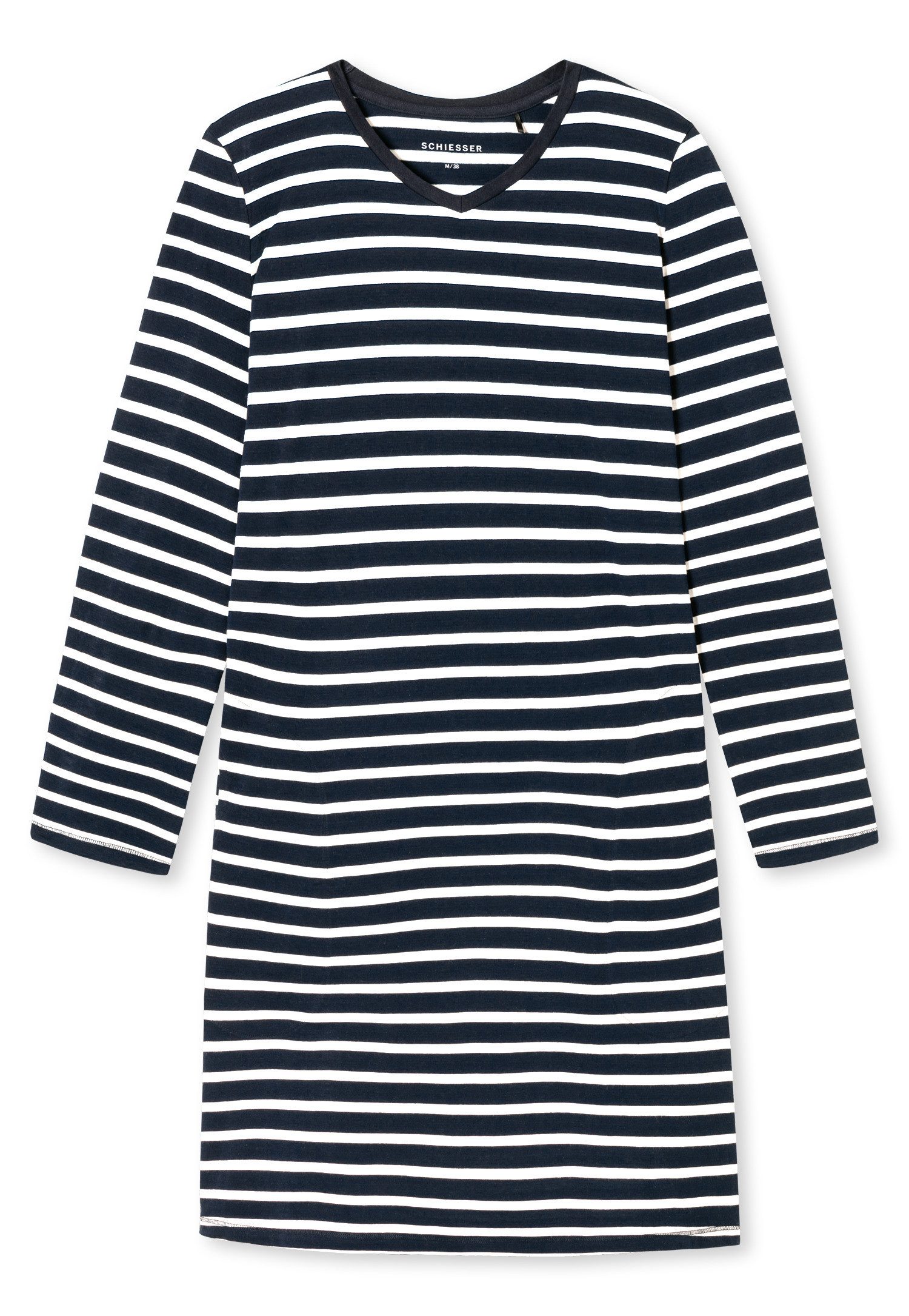 Schiesser Nachthemd Casual Essentials (Packung) mit leichtem V-Ausschnitt