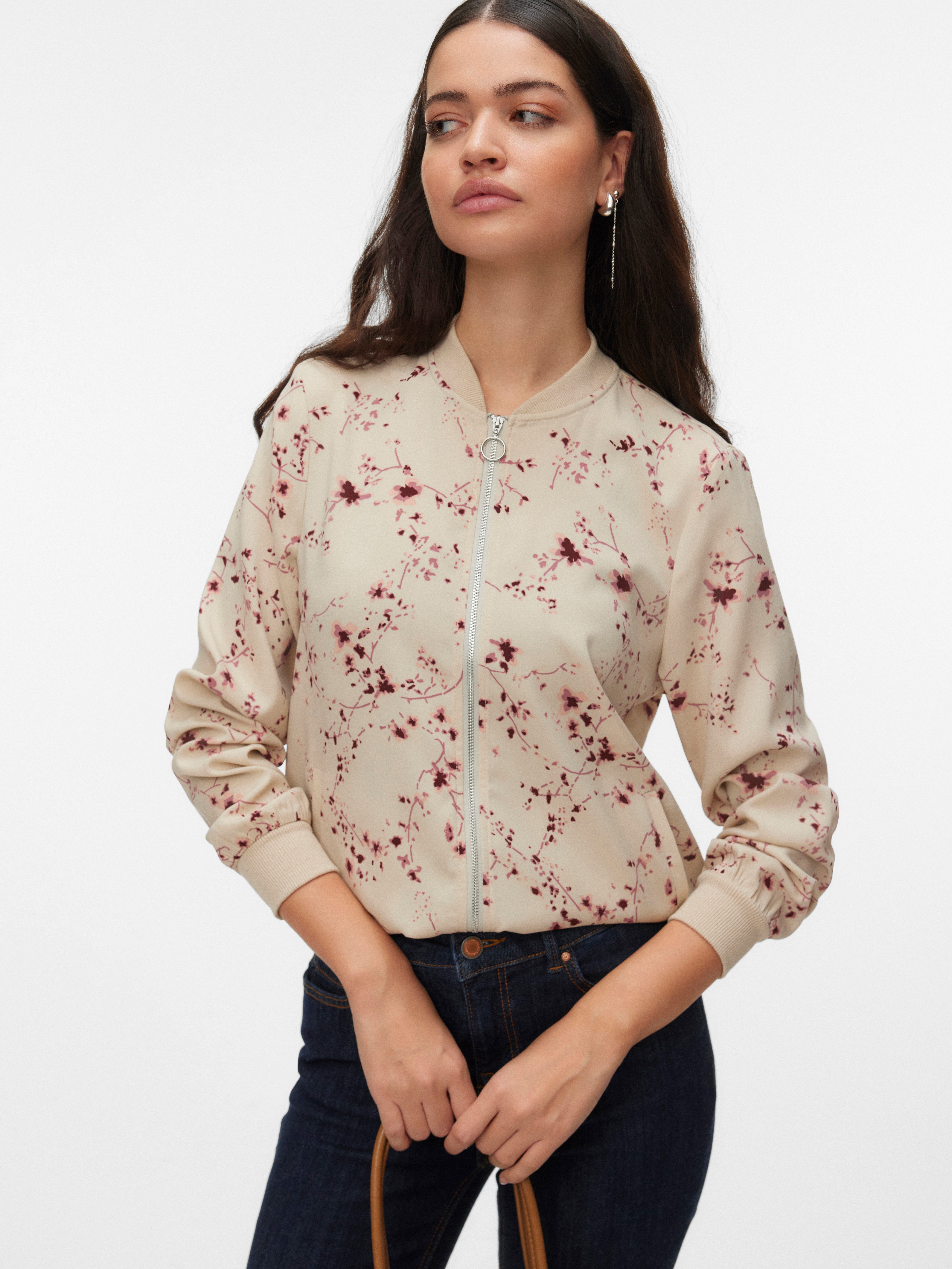 Vero Moda Blouson VMCOCO L/S BOMBER AOP WVN NOOS Materialmix