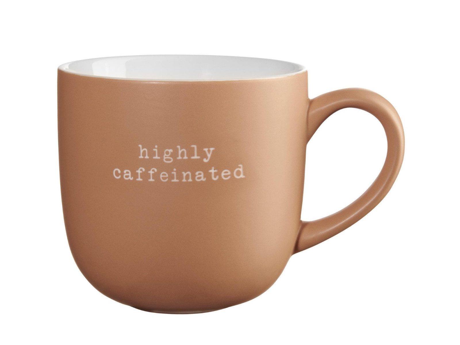 ASA SELECTION Becher hey! Henkelbecher highly caffeinated 0,6l, New Bone China