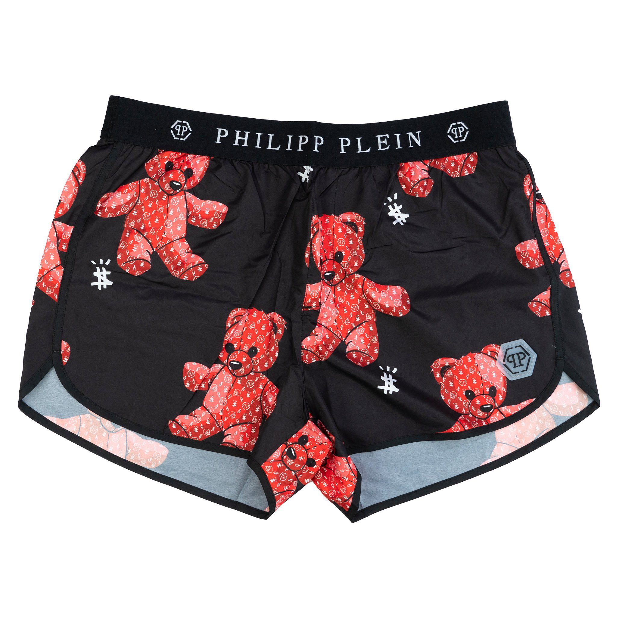 PHILIPP PLEIN Boxer-Badehose SHORT BOADSHORT Teddy-Bär Design