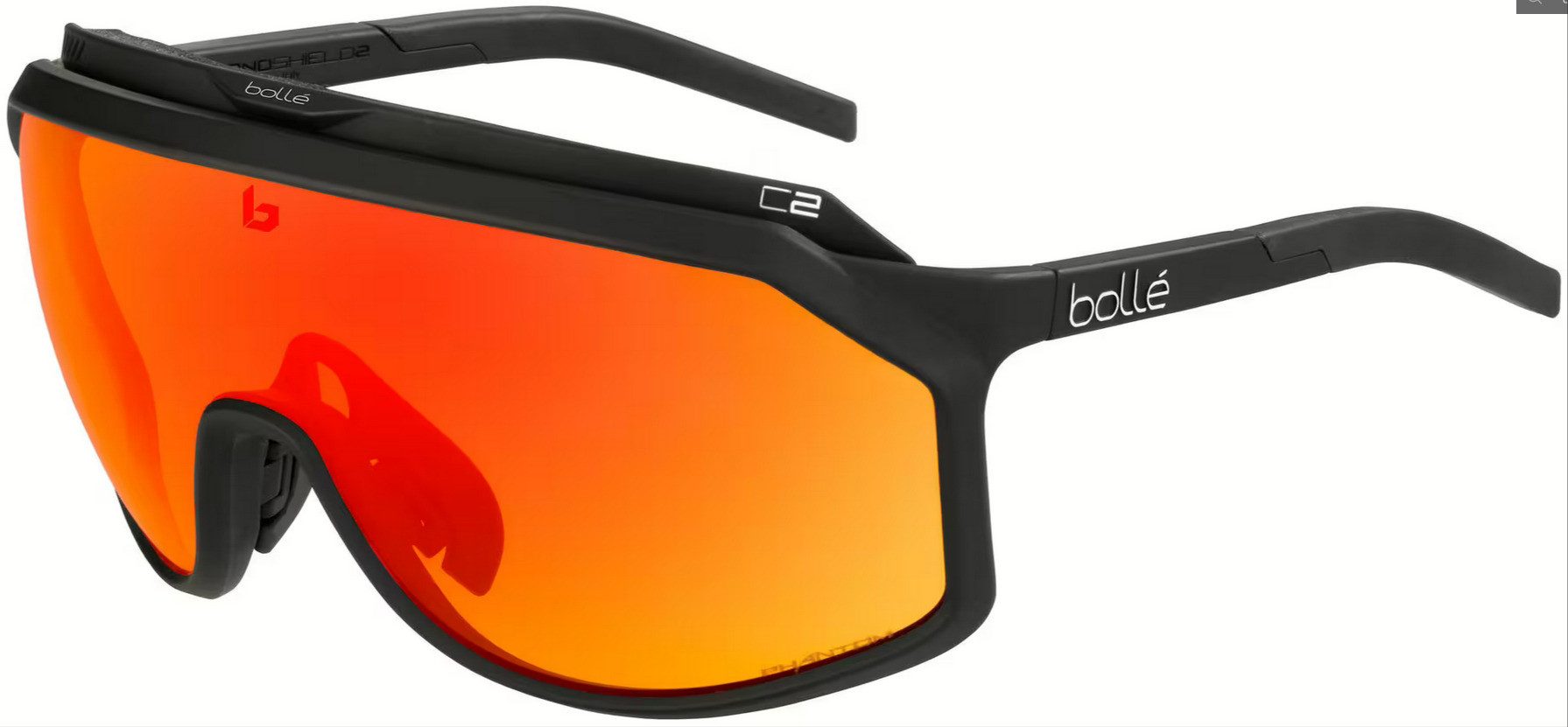 Bolle Fahrradbrille, Sportbrille "Chronoshield", Phantom brown red