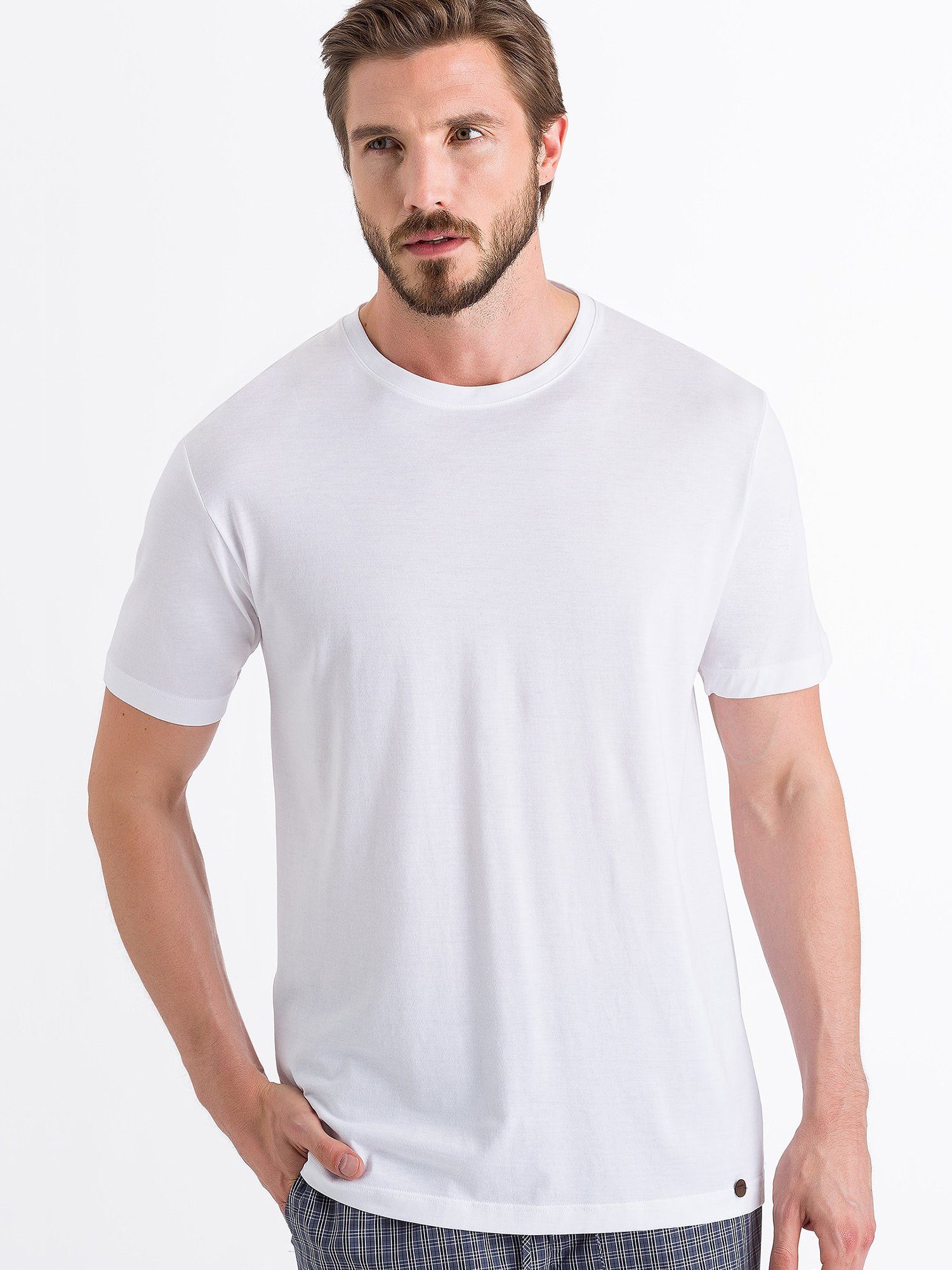 Hanro Day & Night T-Shirt white (1-tlg)