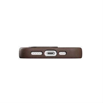 Woodcessories Handyhülle Woodcessories Bio Leather Case MagSafe für iPhone 15 - Brown