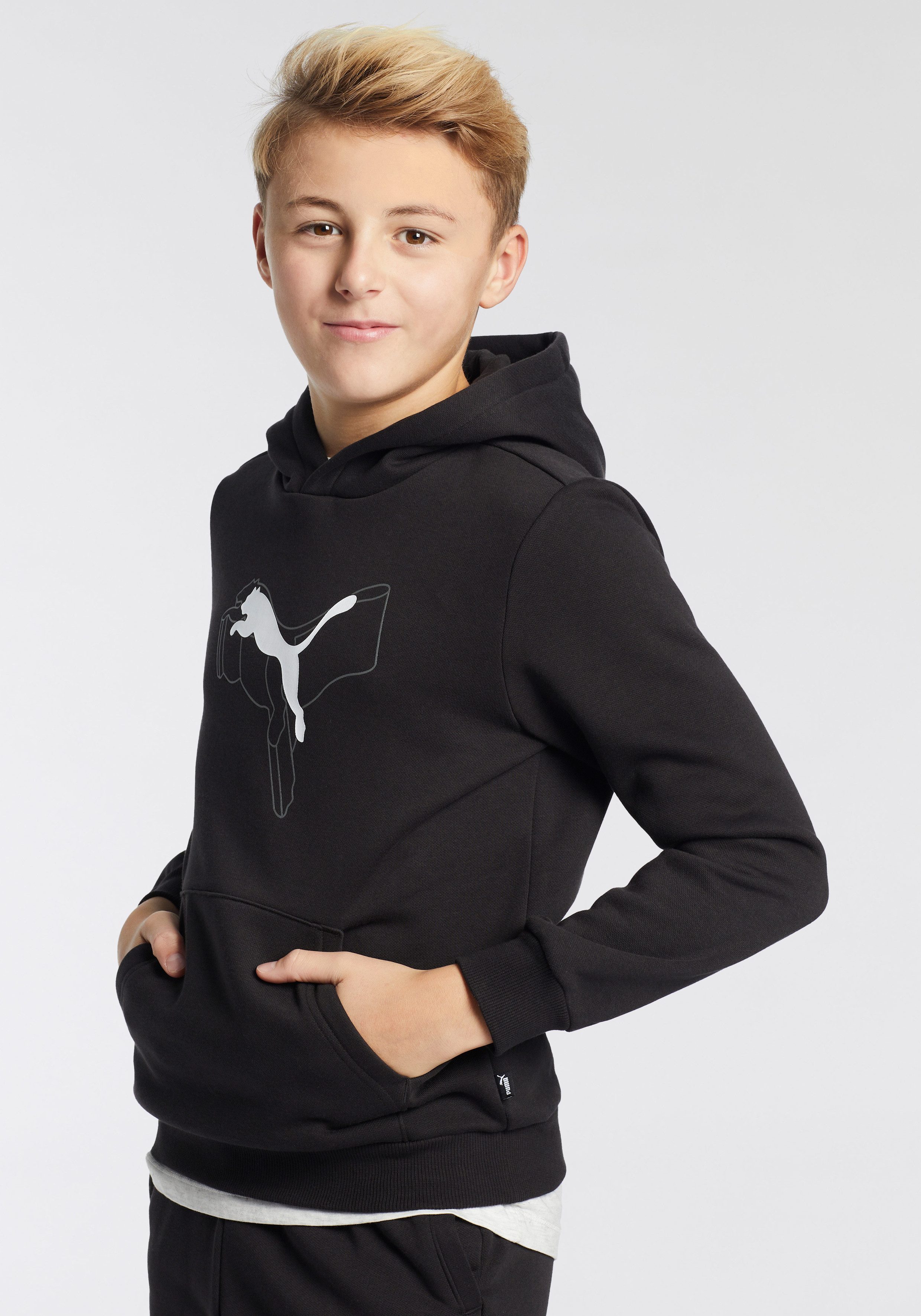 PUMA Kapuzensweatshirt ESS+ LOGO LAB CAT günstig online kaufen