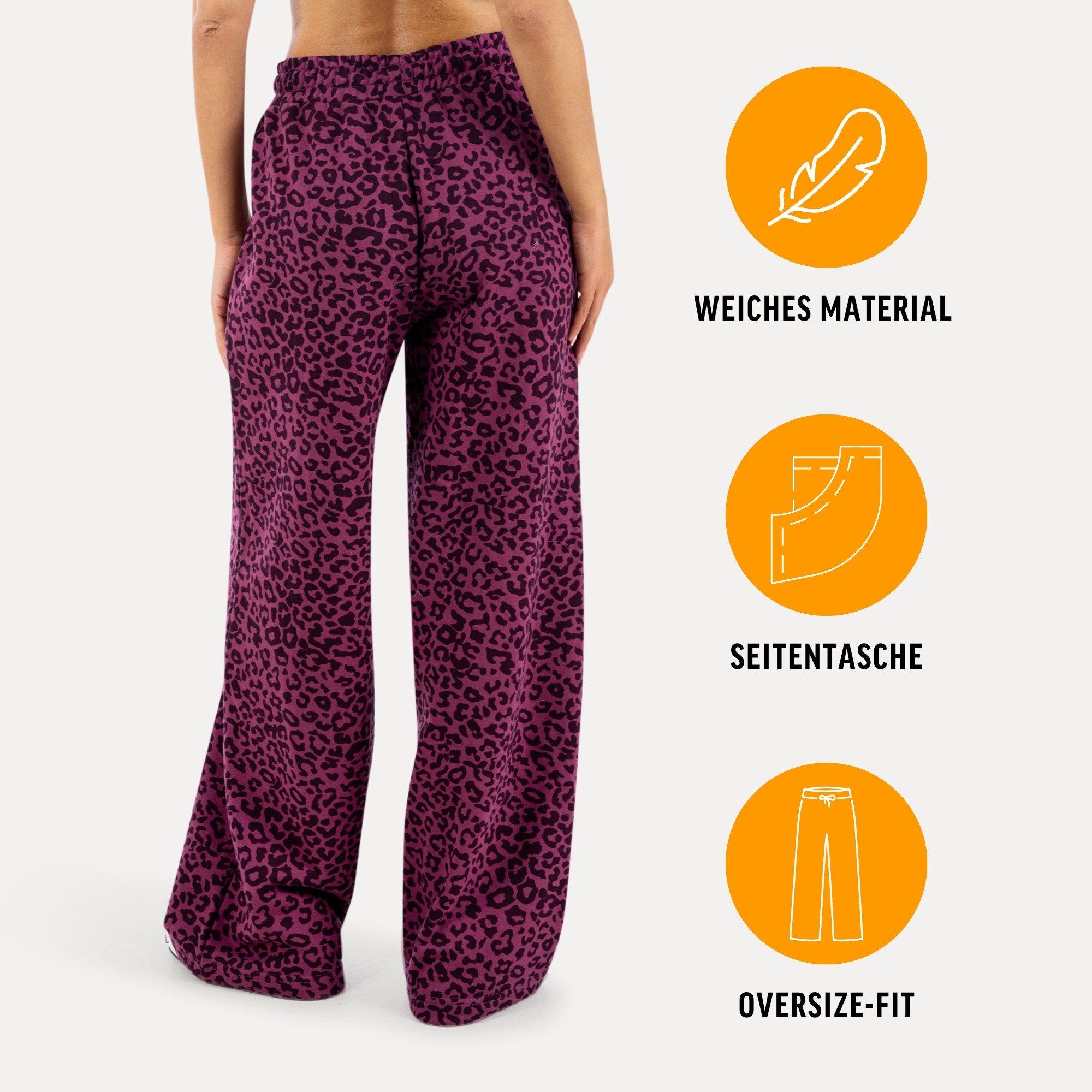 Smilodox Jogginghose Damen Siara, Bequeme Freizeithose mit Seitentaschen, Gym & Homewear Trainingshose mit verstellbarem Beinabschluss