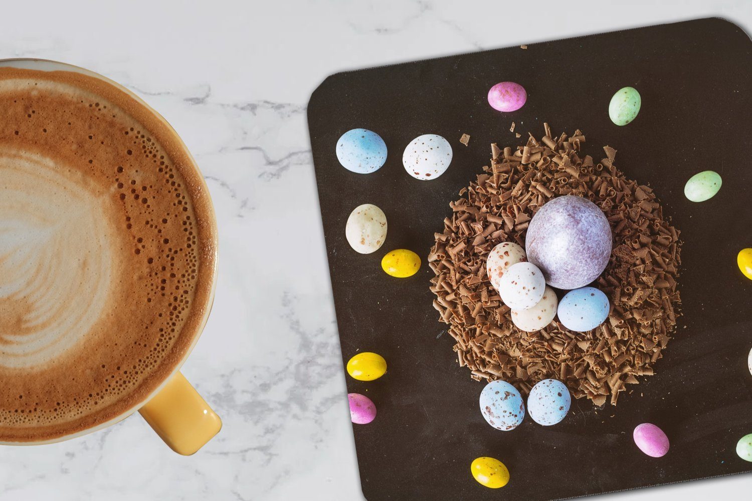 Untersetzer, Glasuntersetzer Regenbogen für - Ostern, Glasuntersetzer, Ostereier - Zubehör Gläser, 6-tlg., Korkuntersetzer, Tasse MuchoWow Tischuntersetzer,