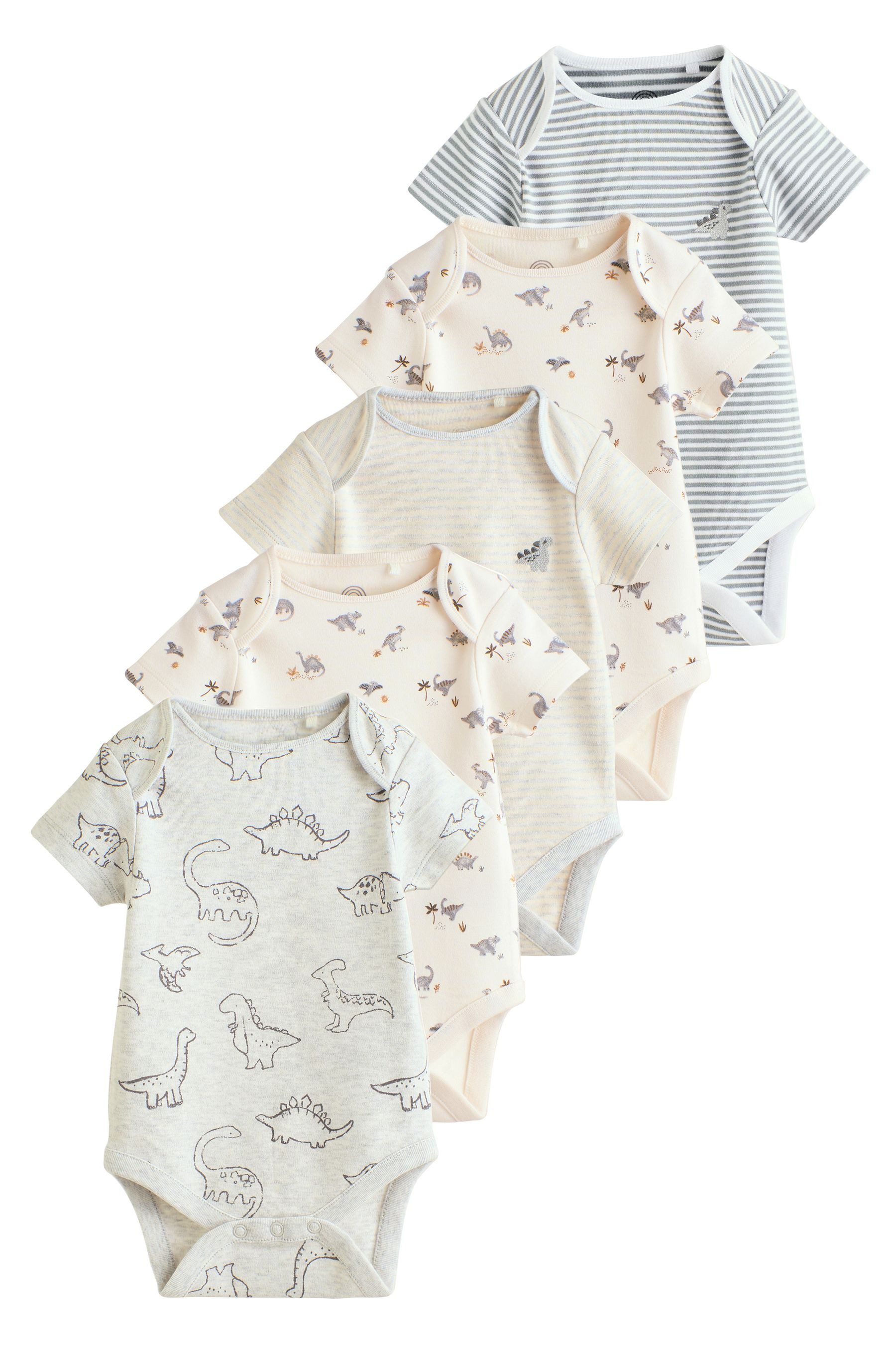 Strampler Kurzärmelige Baby Bodysuits im 5er-Pack