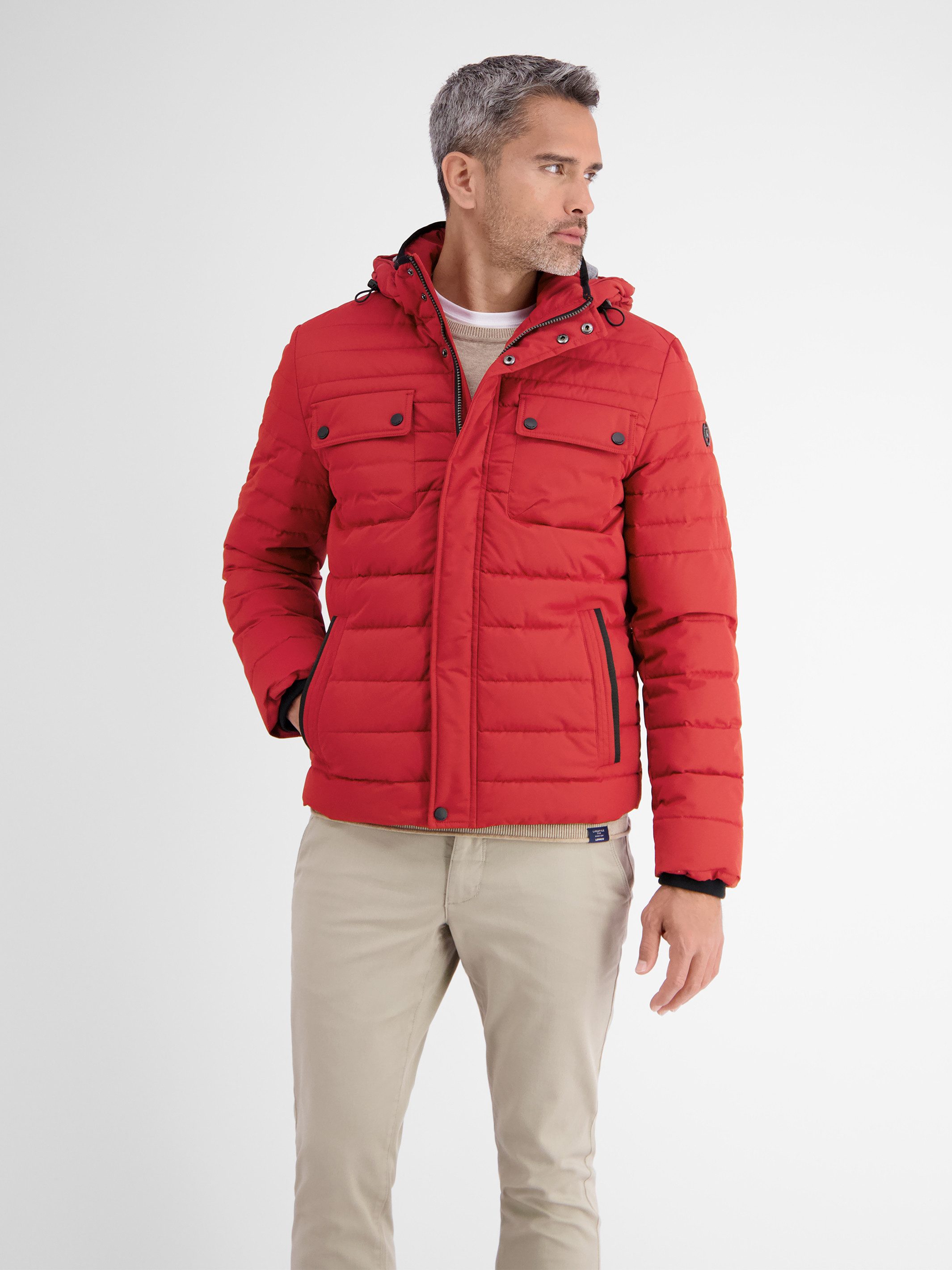 LERROS Winterjacke Steppjacke mit abnehmbarer Kapuze
