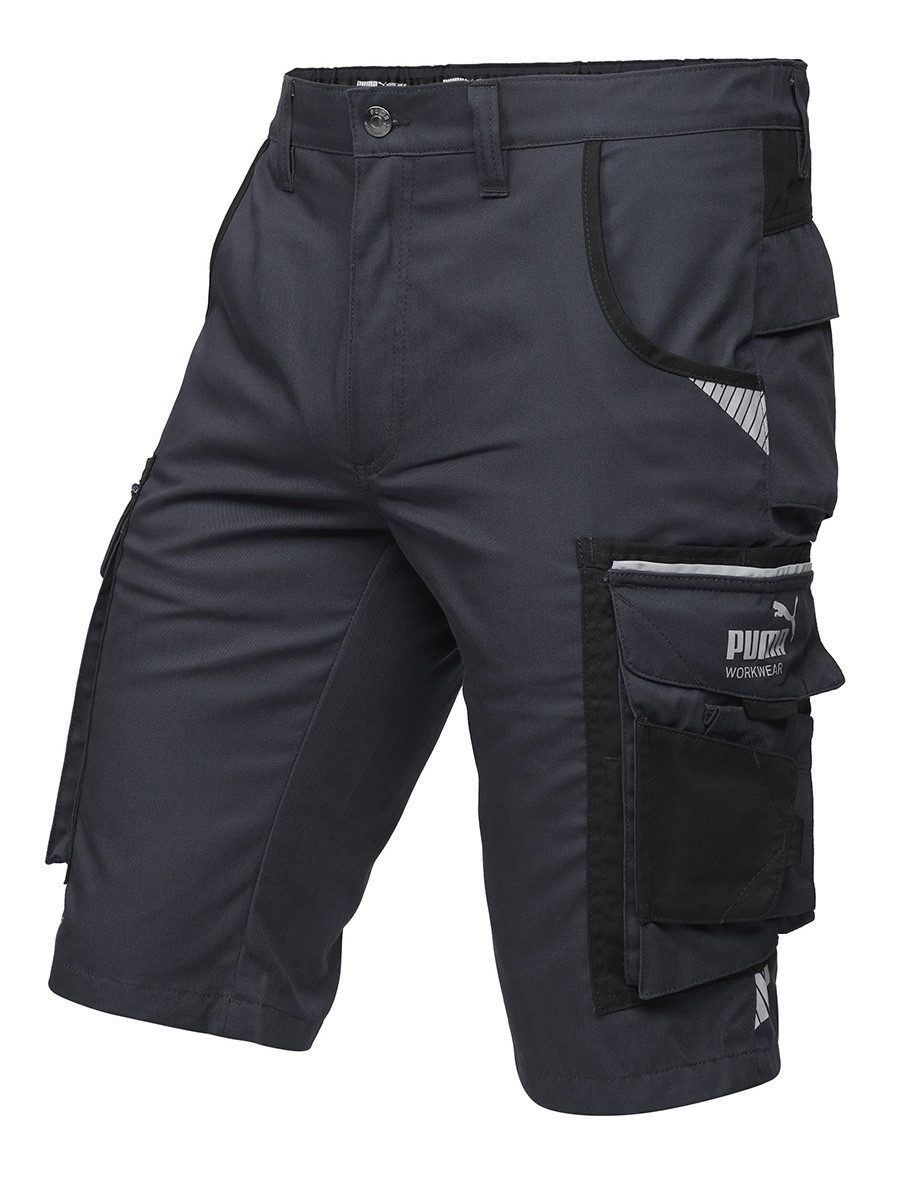 PUMA Workwear Arbeitsshorts PRECISION X - kurze Arbeitshose Damen - Bequeme Passform Robustes und flexibles Material mit Reflektoren - Praktische Taschen