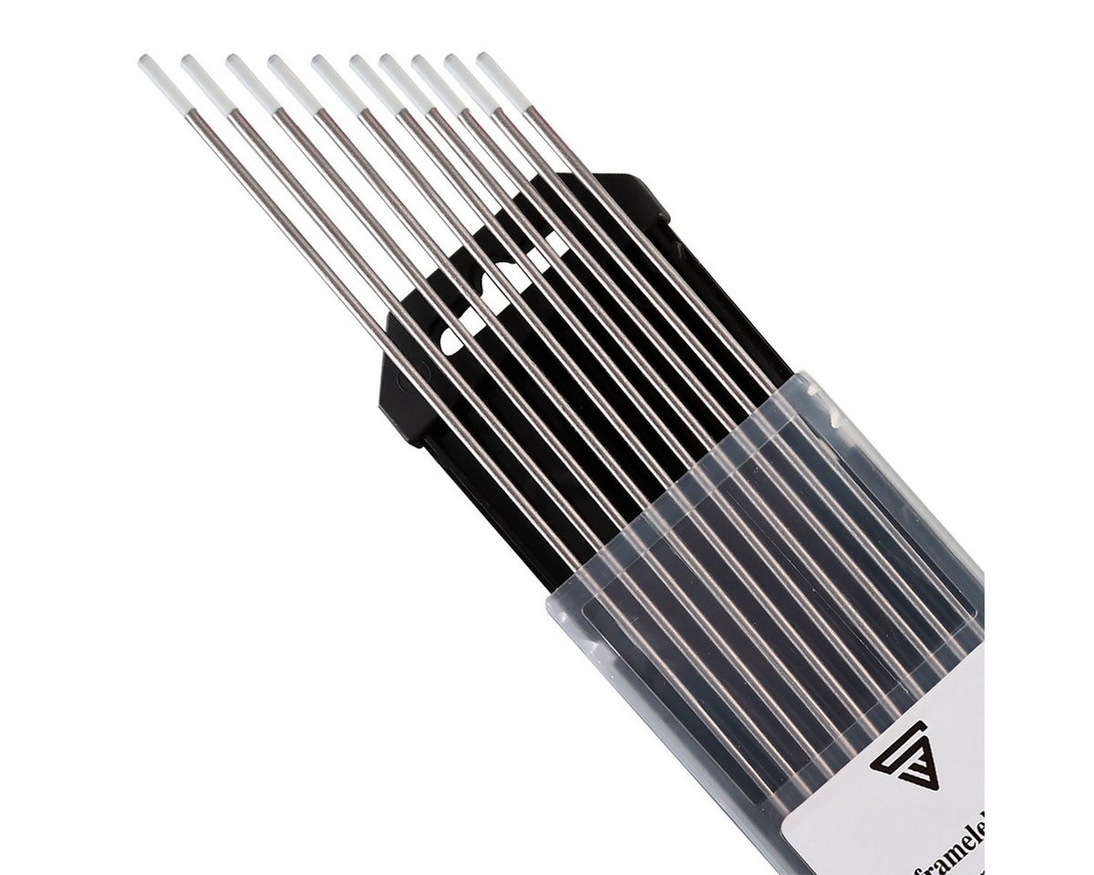 Thumbnail - STAHLWERK Stabelektroden 10 x WIG Wolfram Schweißelektroden WZ Weiß 2,4 mm, (Packung), Thoriumfreie WZ8 Wolframelektrode...