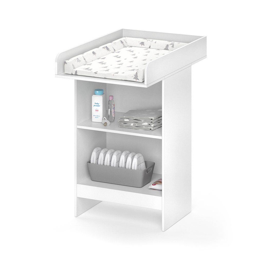 Vicco wrap chest of drawers Leo, white, 60 x 103 cm