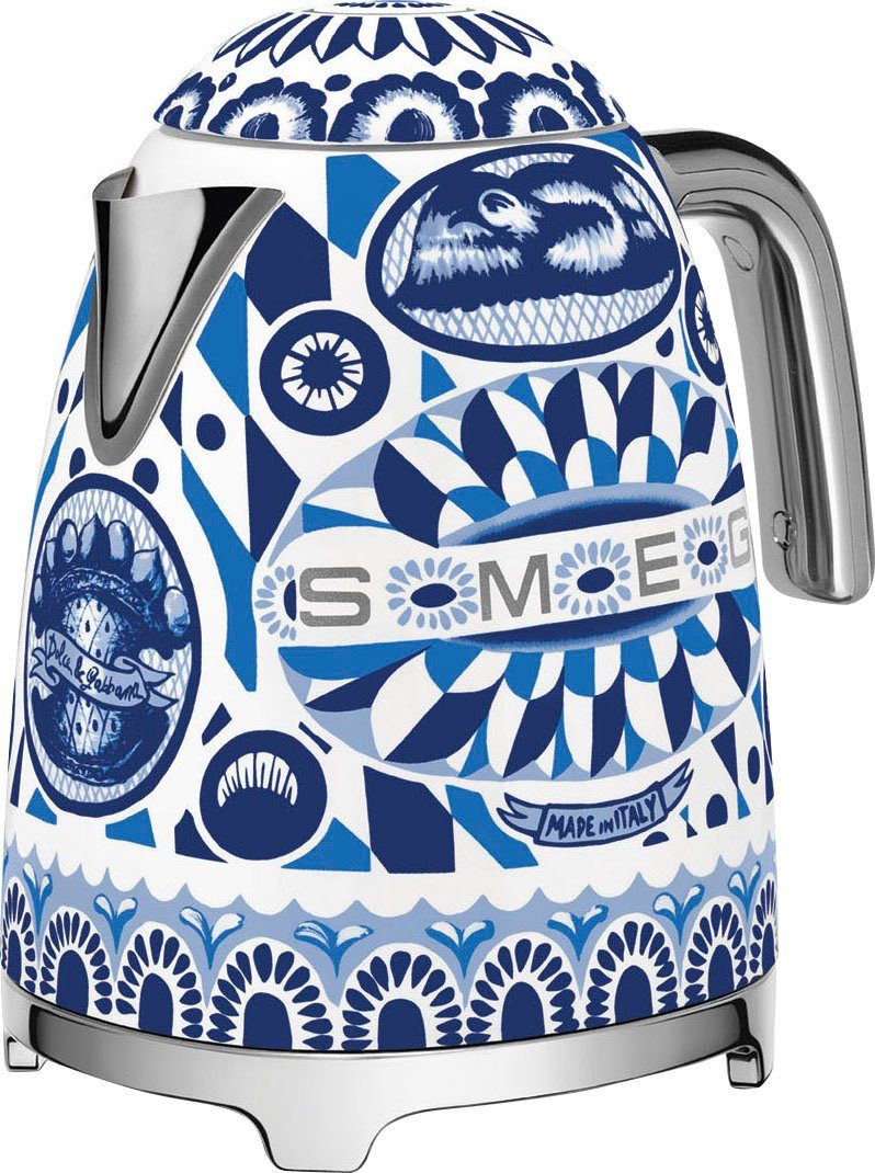 SMEG DOLCE & GABBANA Елктрочайники KLF03DGBEU, 1,7 l, 2400 W, Limited Edition Dolce & Gabbana Blue Mediterraneo