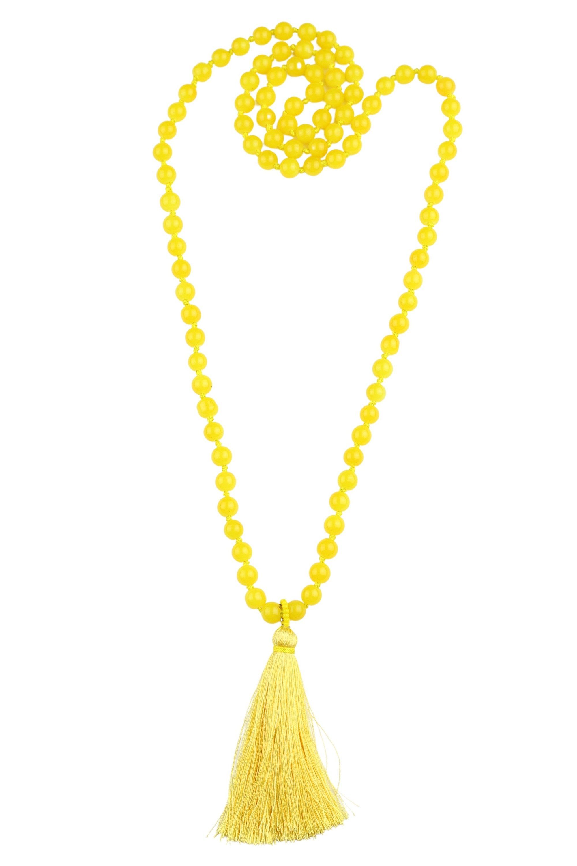 COLLEZIONE ALESSANDRO Lange Kette Dehli, mit echten Glasperlen