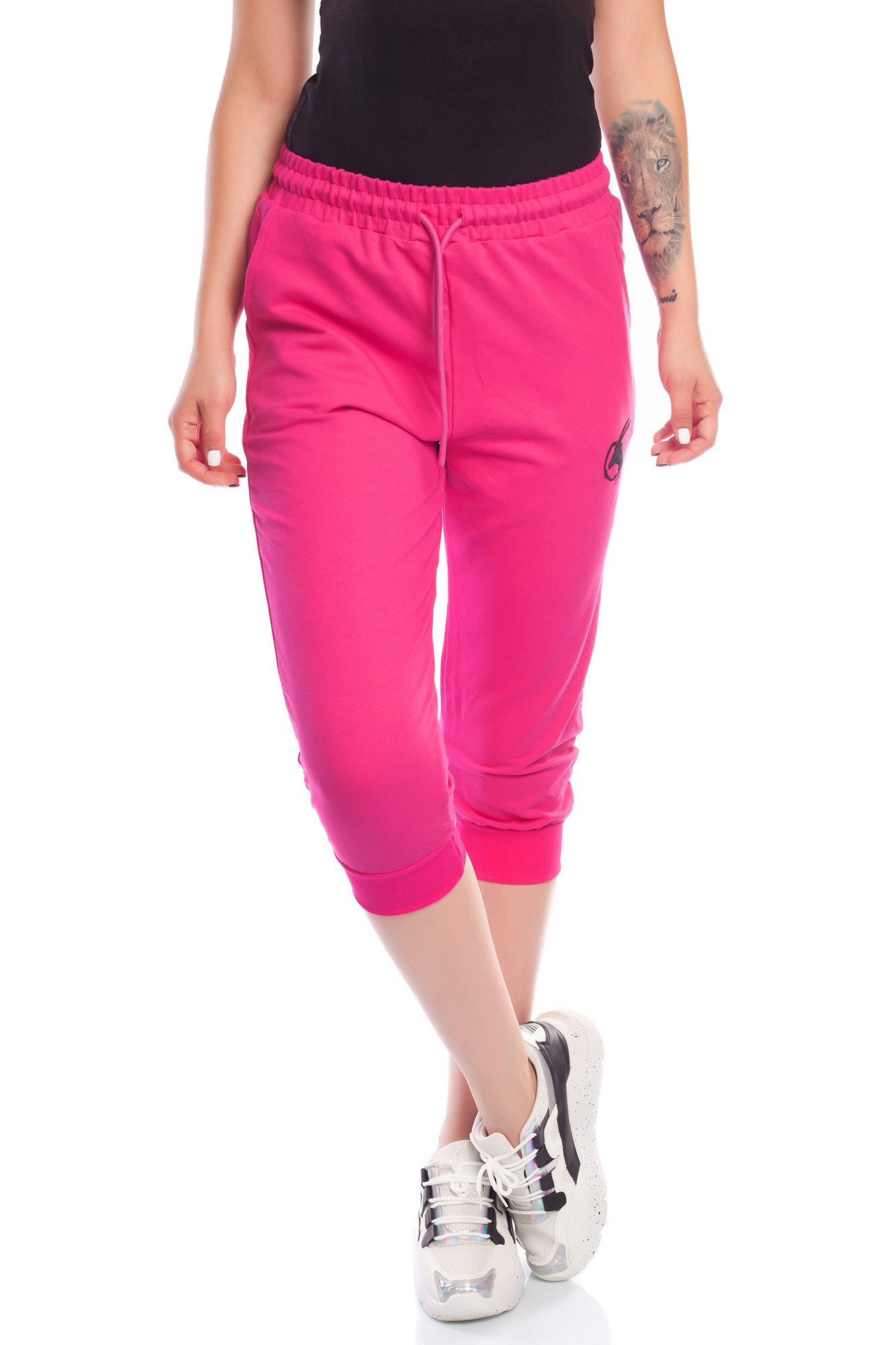 Bongual 3/4-Sweathose Jogginghose Capri Basics in Unifarbe günstig online kaufen