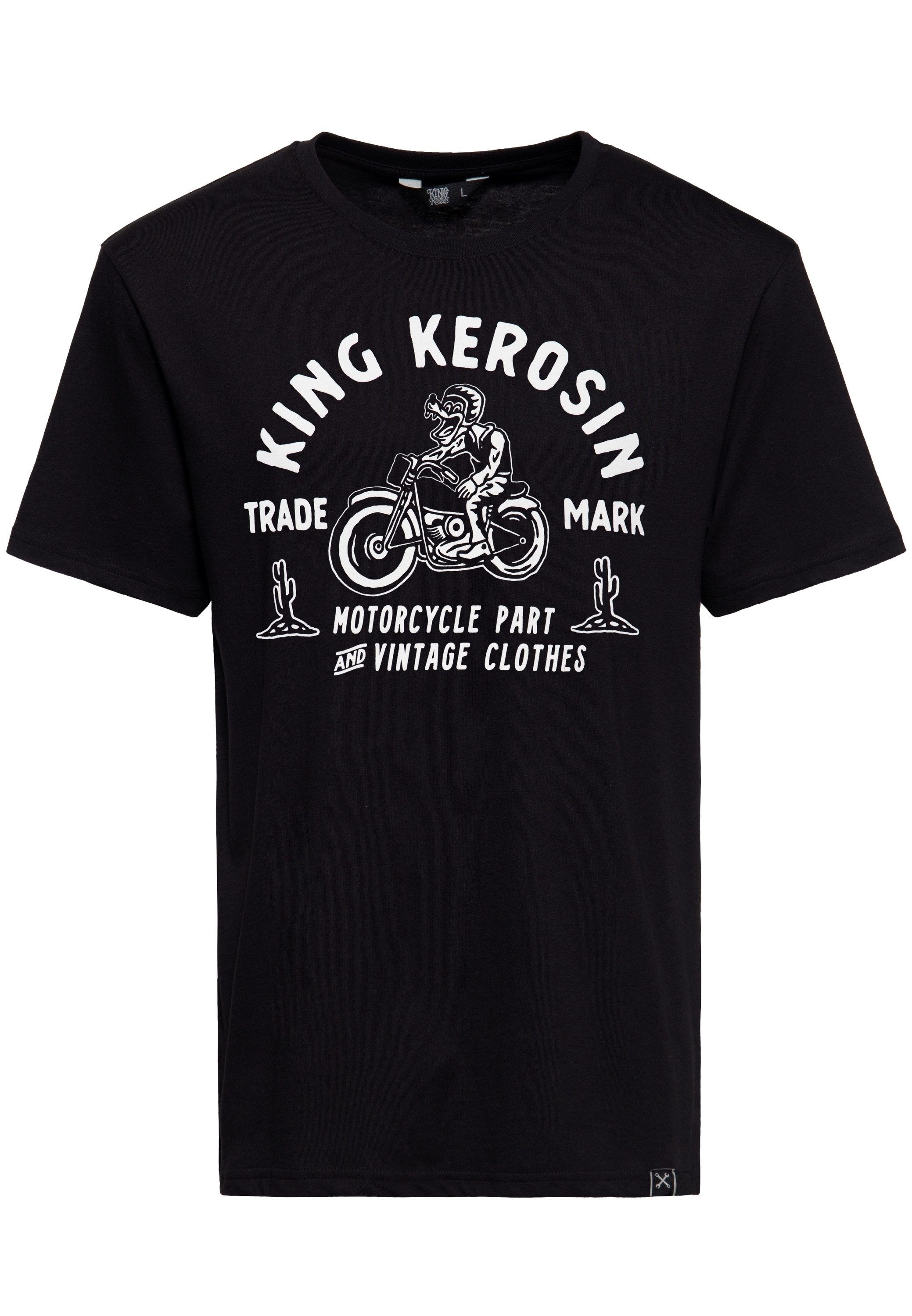 KingKerosin Print-Shirt Motorcycle Part & Vintage Clothes (1-tlg) mit Print günstig online kaufen