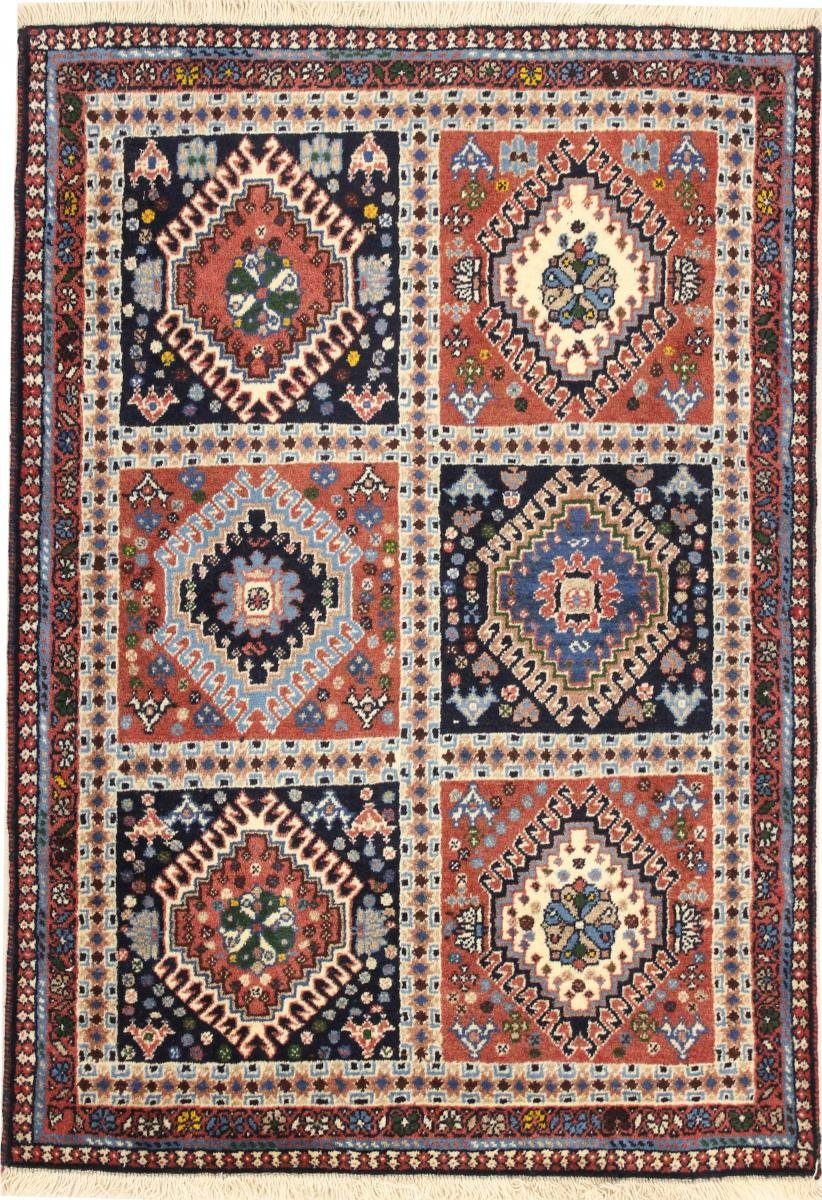 Orientteppich Yalameh 81x117 Handgeknüpfter Orientteppich / Perserteppich, Nain Trading, rechteckig, Höhe: 12 mm