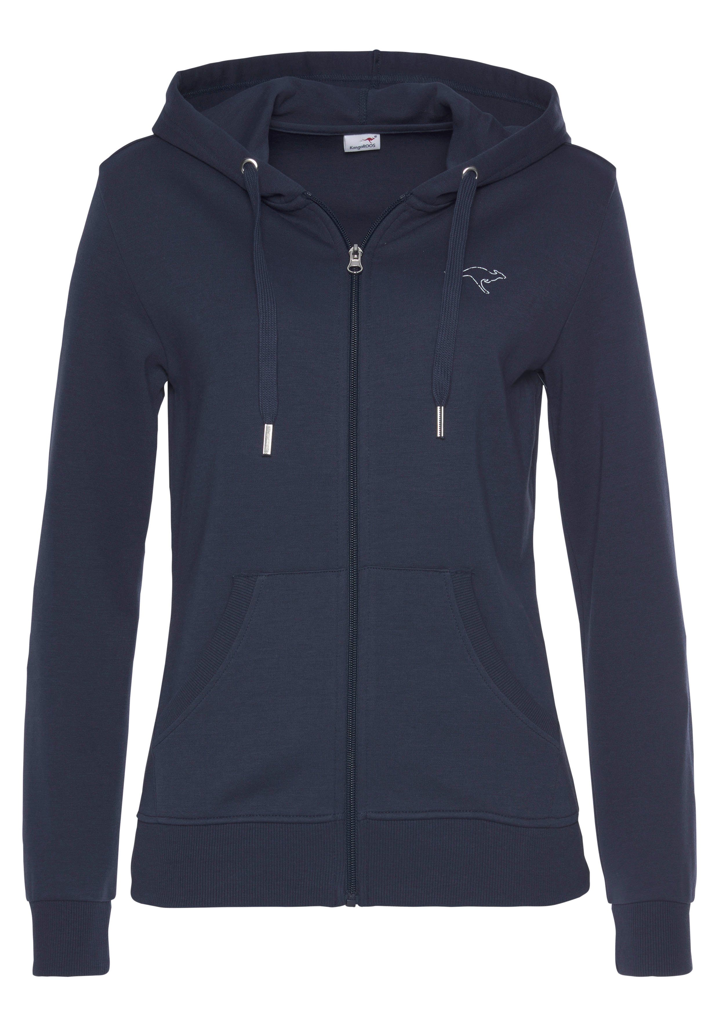 KangaROOS Sweatjacke mit großem Logodruck auf günstig online kaufen