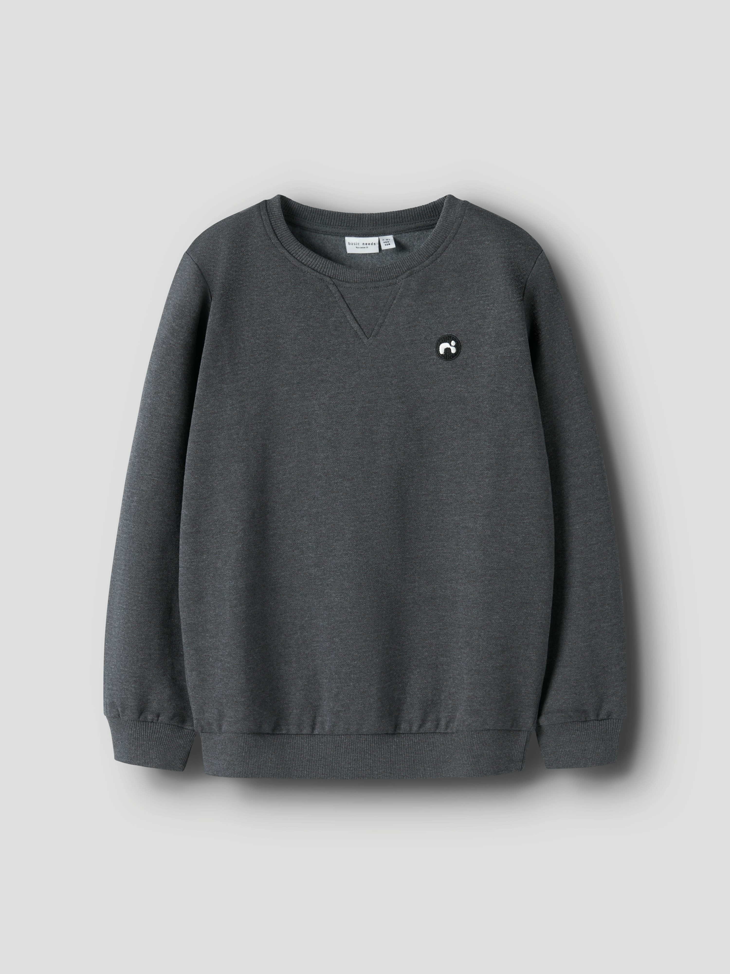 Name It Sweatshirt NKMVIMO für Jungen mit Bündchen und klassischer Form unifarben, casual, regular fit, Baumwollmischung, Rundhals – Bild 3 von 5