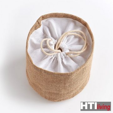 HTI-Living Aufbewahrungsbox Aufbewahrungsbeutel Jute, Baumwolle (1 St), Jutesäckchen Jutebeutel mit Kordelzug