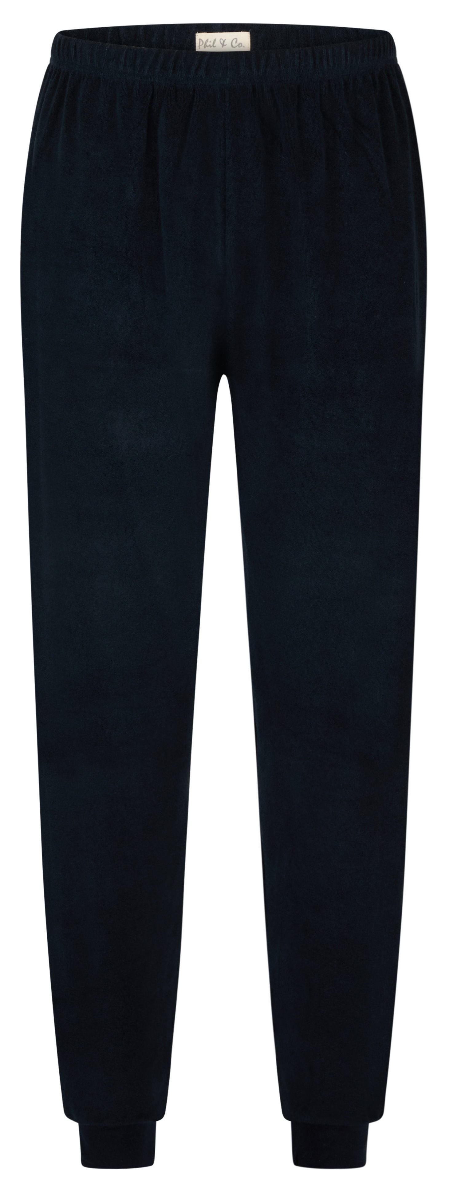 Phil & Co. Schlafanzug Herren Frottee Pyjama (2 tlg) kuschelige Qualität günstig online kaufen