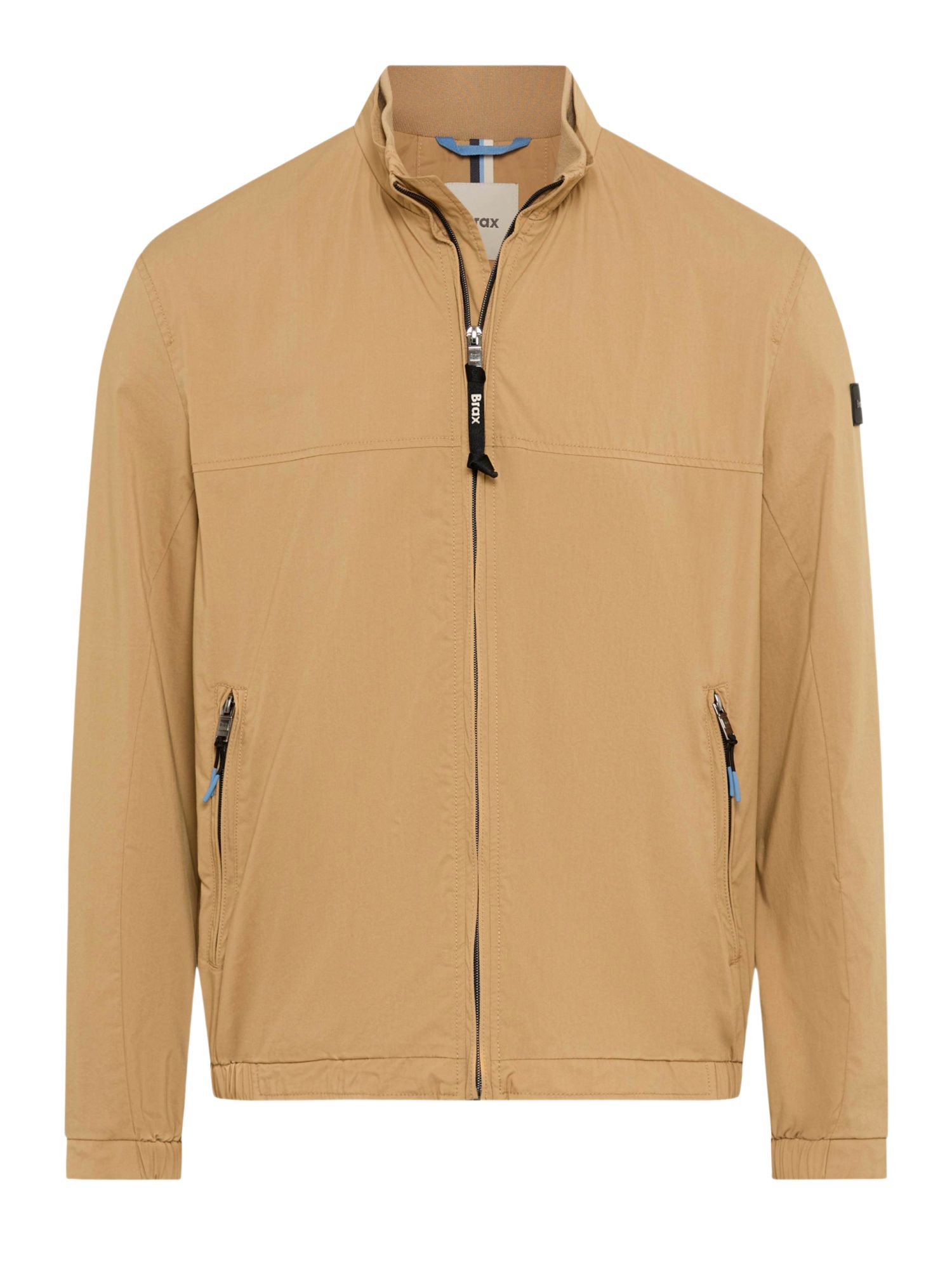 Brax Blouson natur,Casual,Baumwolle,Unifarben,Stehkragen,Lang,Casual Fit