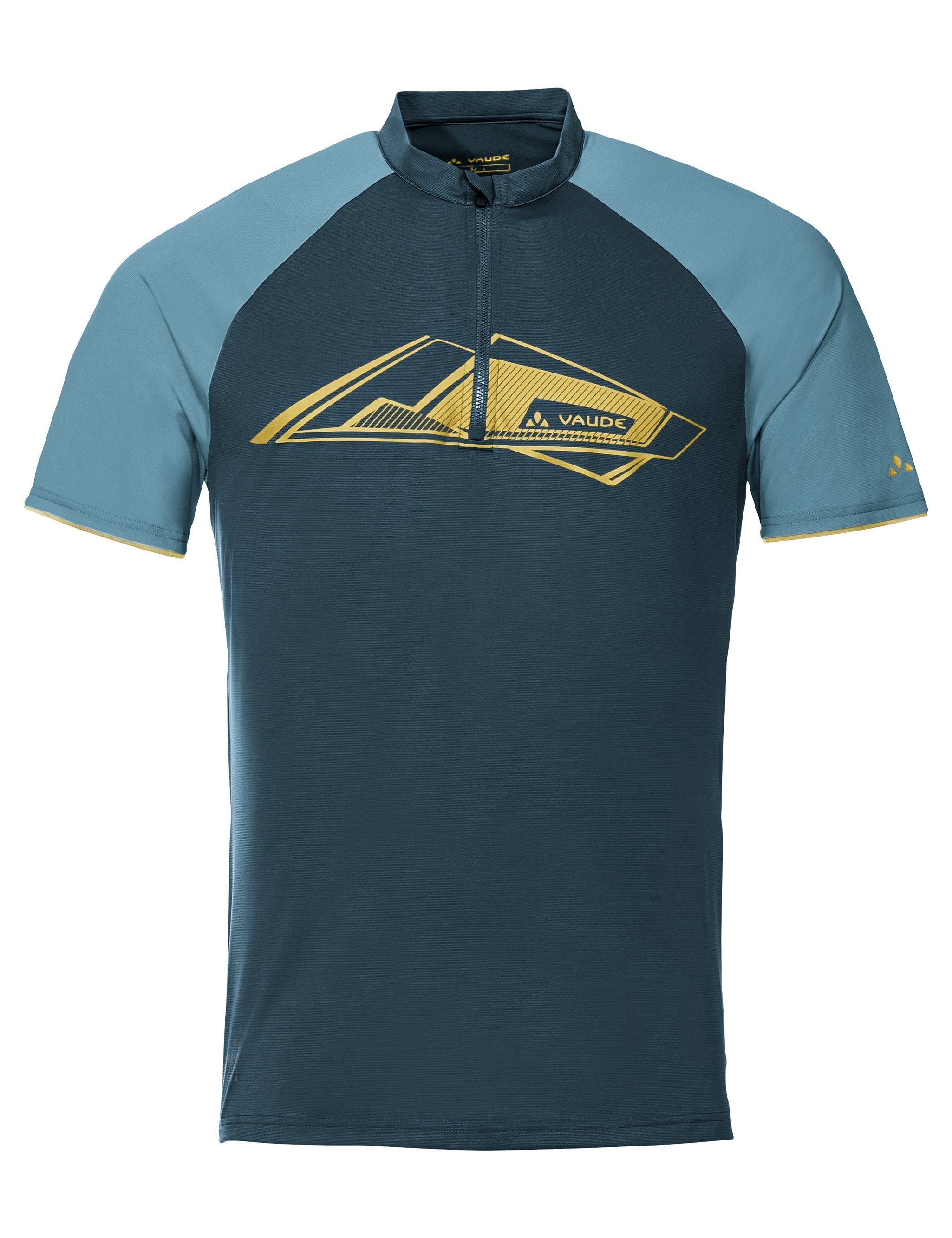 VAUDE T-Shirt Men's Altissimo Pro Shirt (1-tlg) Grüner Knopf dark sea