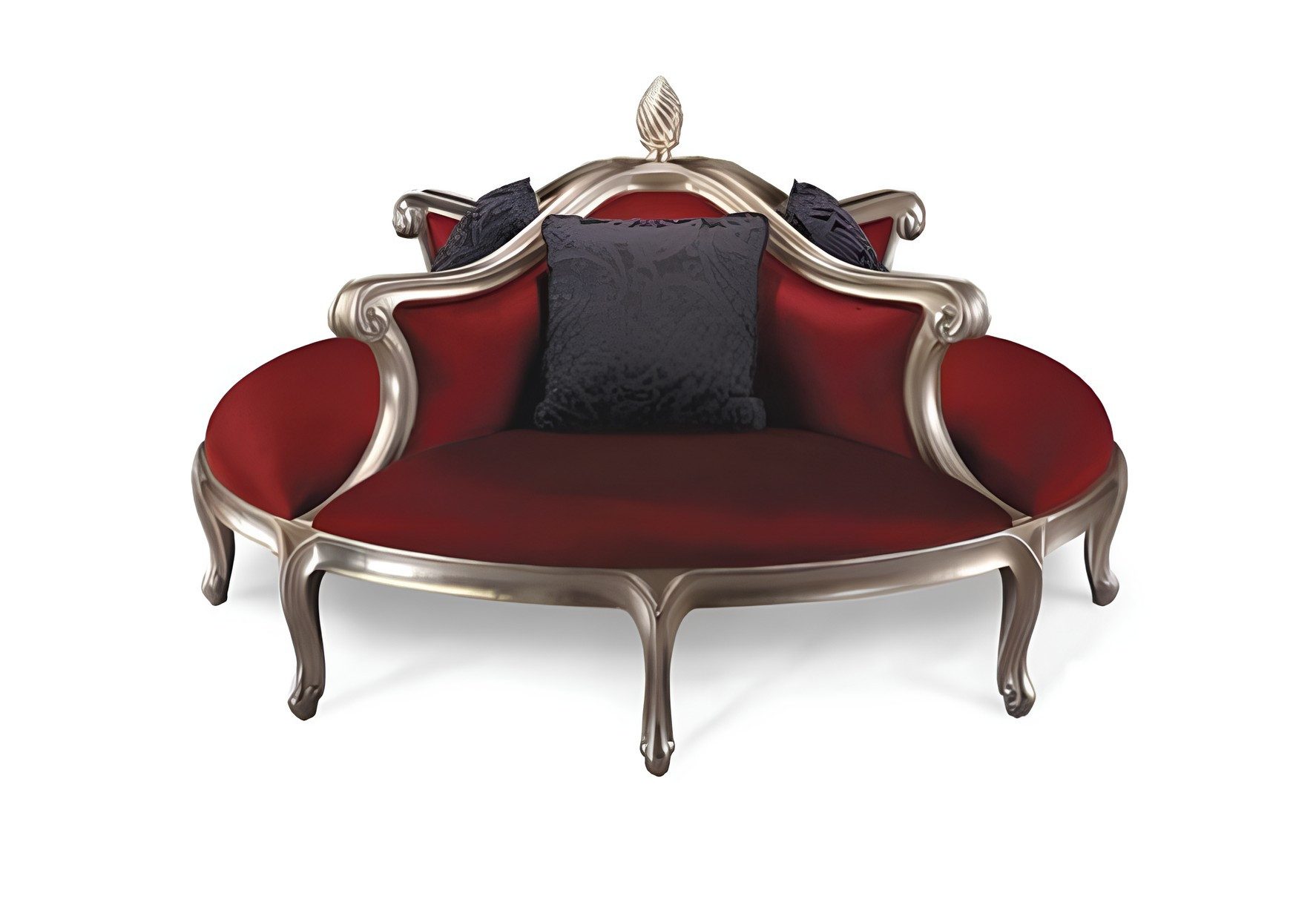 JVmoebel Chesterfield-Sessel Chesterfield Couch aus rotem Samt im Antik-Stil mit Polsterung (Packung, Relaxsessel), Made in Europa