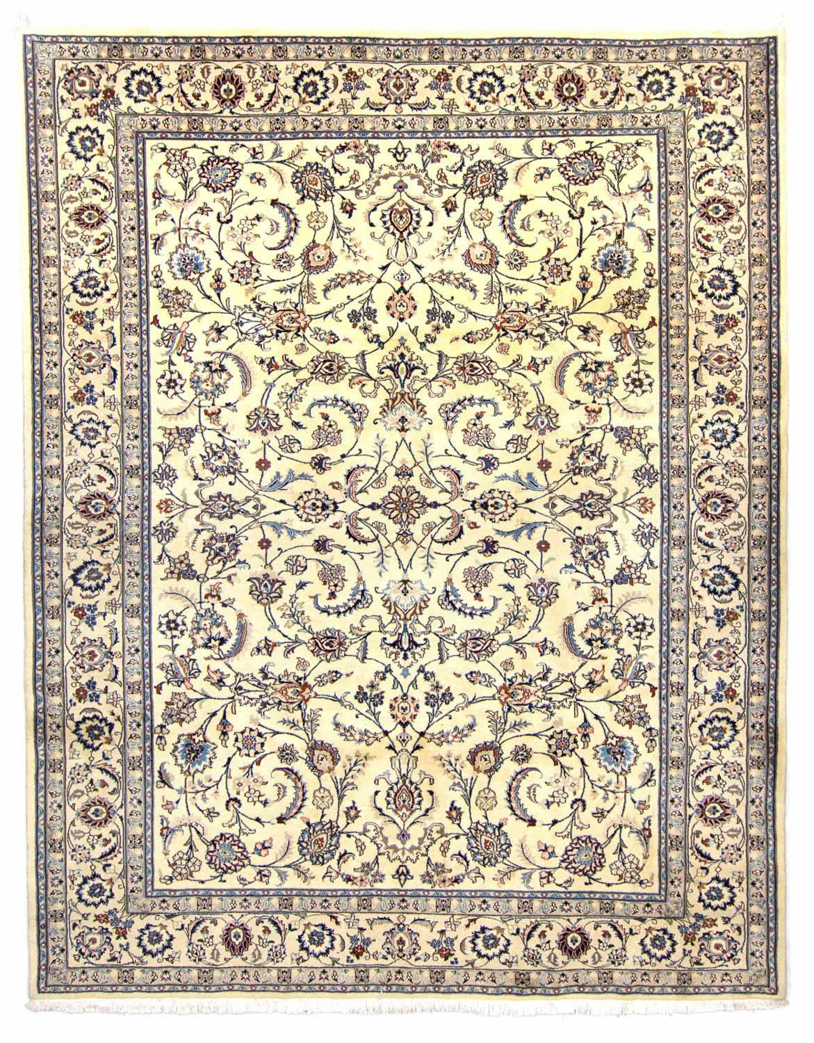 Wollteppich Maschad Durchgemustert Beige 329 x 250 cm, morgenland, rechteckig, Höhe: 10 mm, Unikat mit Zertifikat