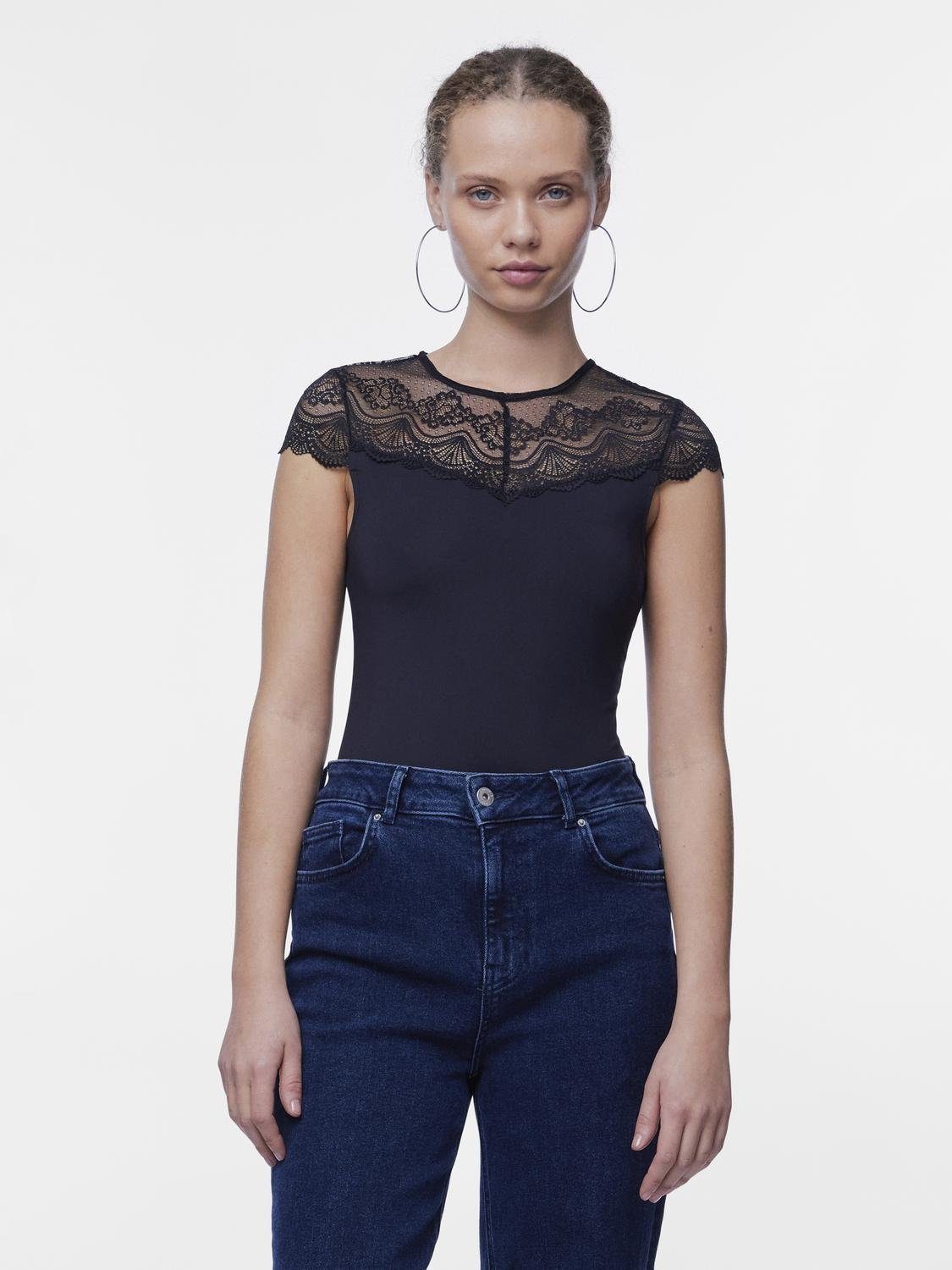 Pieces Body PCSINNA SS BODYSTOCKING NOOS