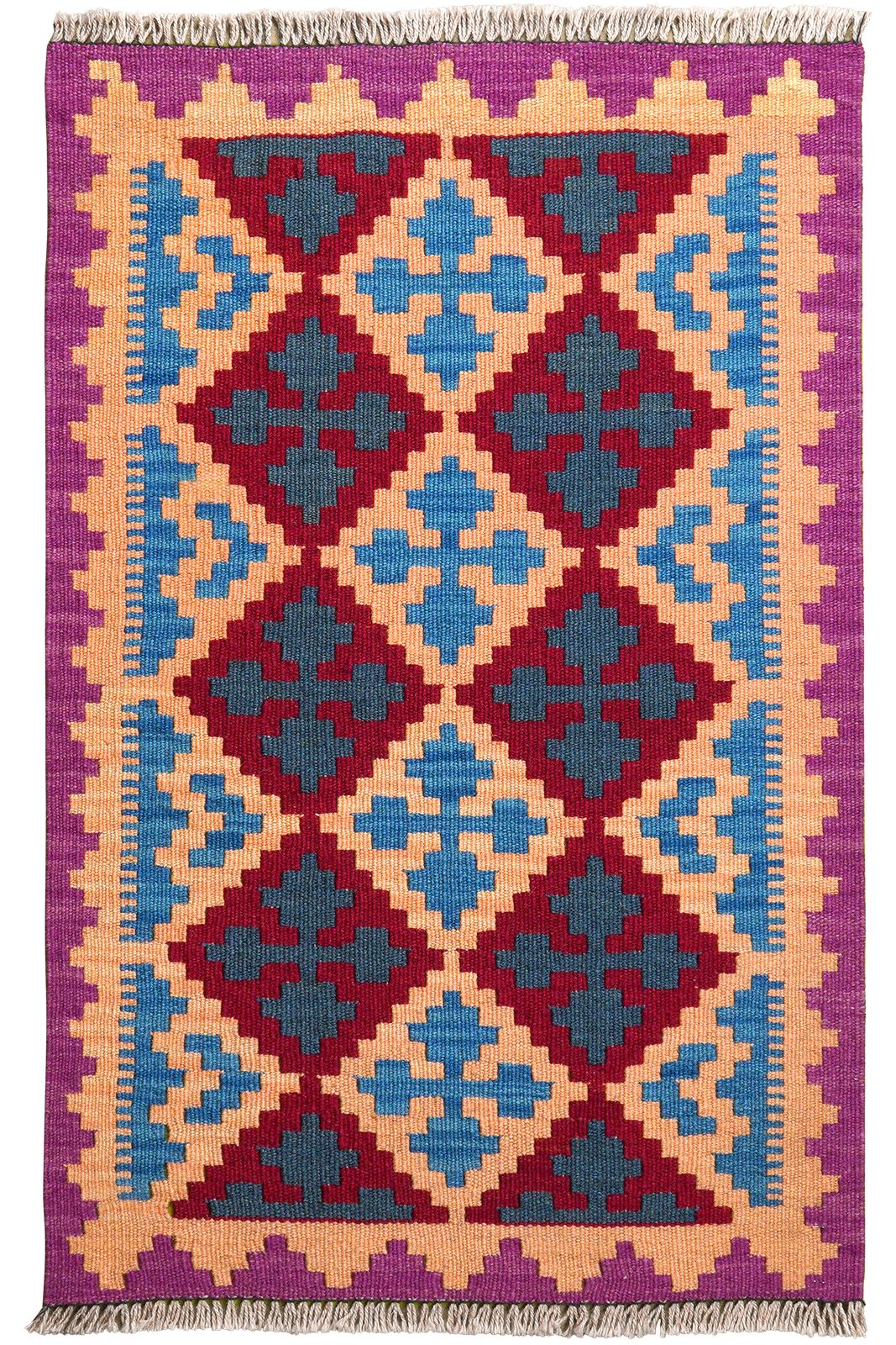 Looma Teppich Kelim Gashgai 103x64cm, rechteckig, Höhe: 5 mm, Gashgai, Schurwolle, Unikat
