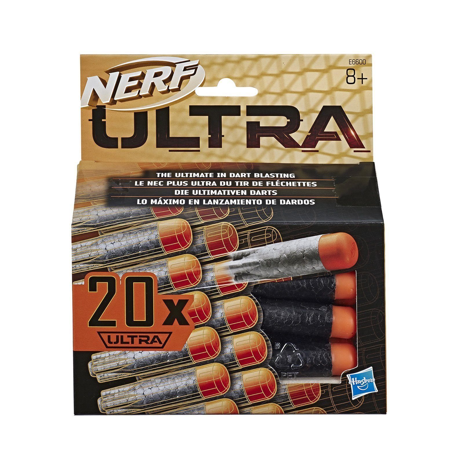 (20-tlg), Reichweite: Stück Nerf Hasbro Meter - Blaster - 36 Nachfüllpackung Ultra 20 Darts