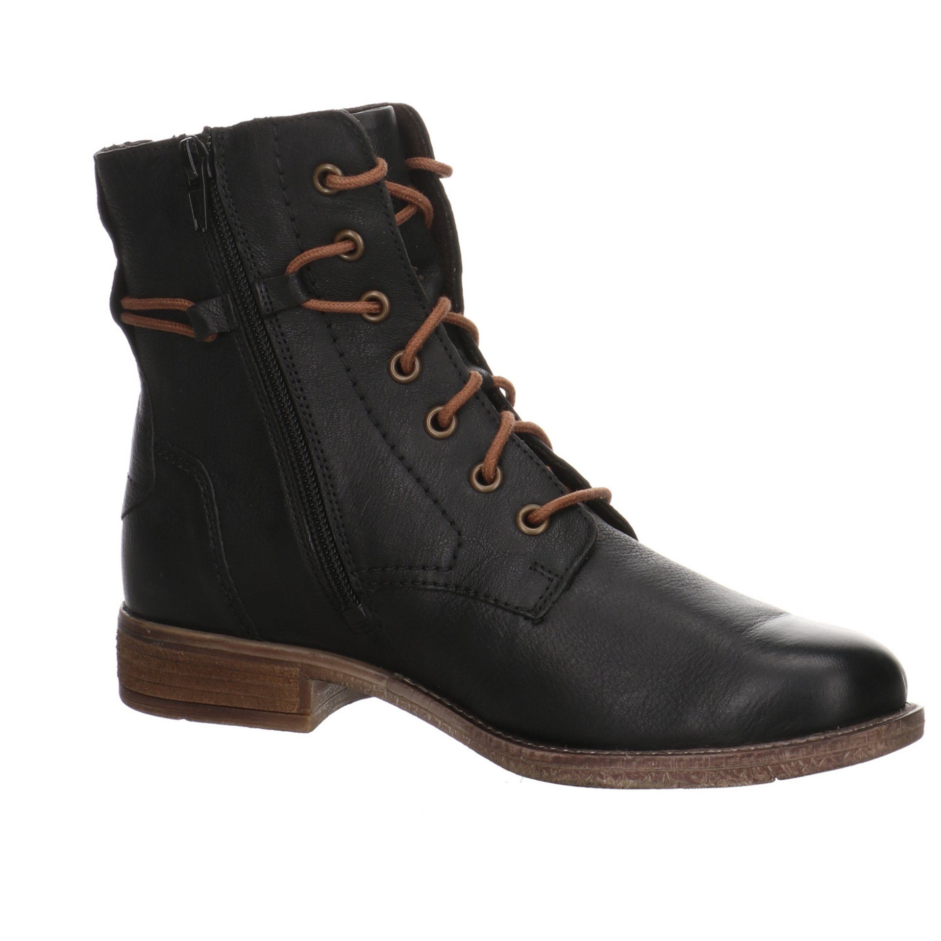 Sienna Veloursleder Schnürstiefelette Schnürstiefelette Josef Schuhe Stiefeletten Seibel Damen schwarz