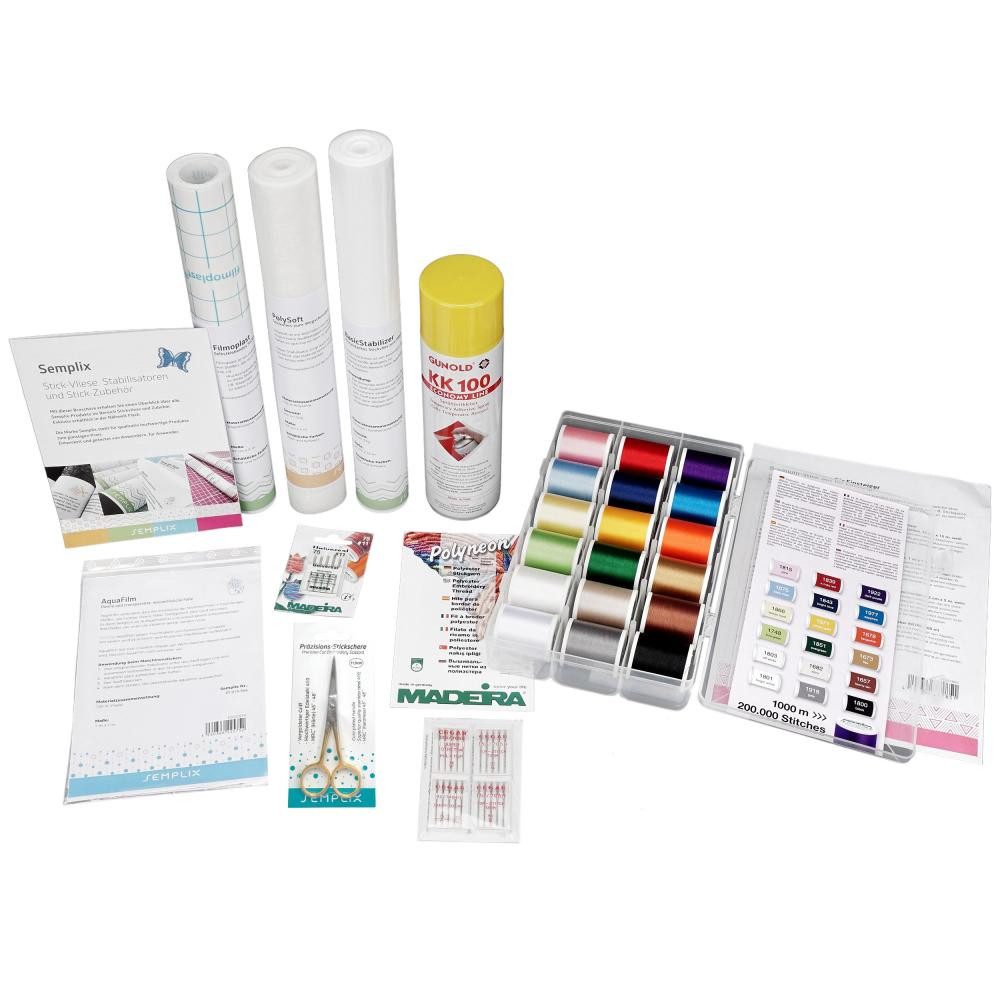Semplix Stoff - Premium-Stickvlies-Set für Einsteiger