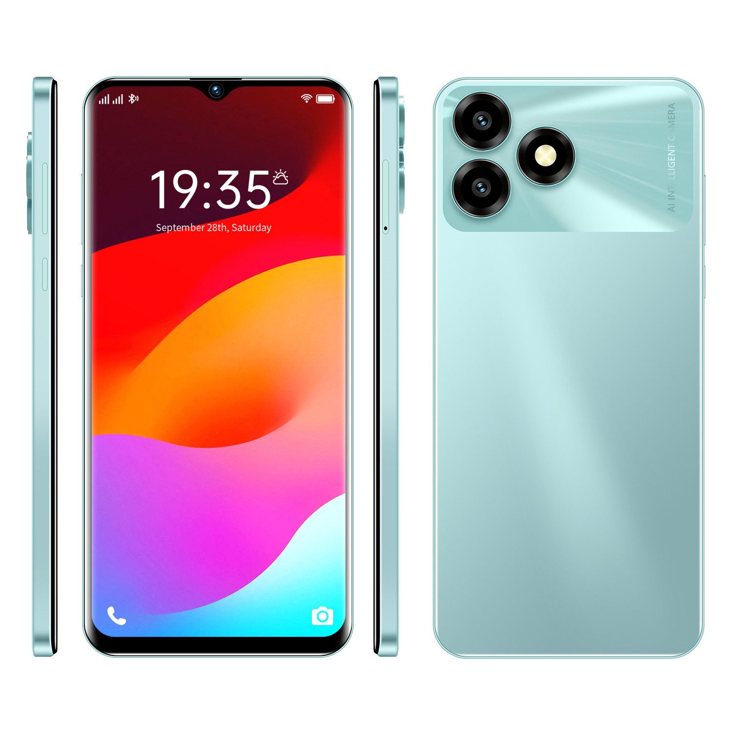 Fine Life Pro Smartphone mit 8 - Kern - Prozessor, Smartphone (4GB + 64GB Speicher, 4000mAh Akku und 18W Schnellladung)