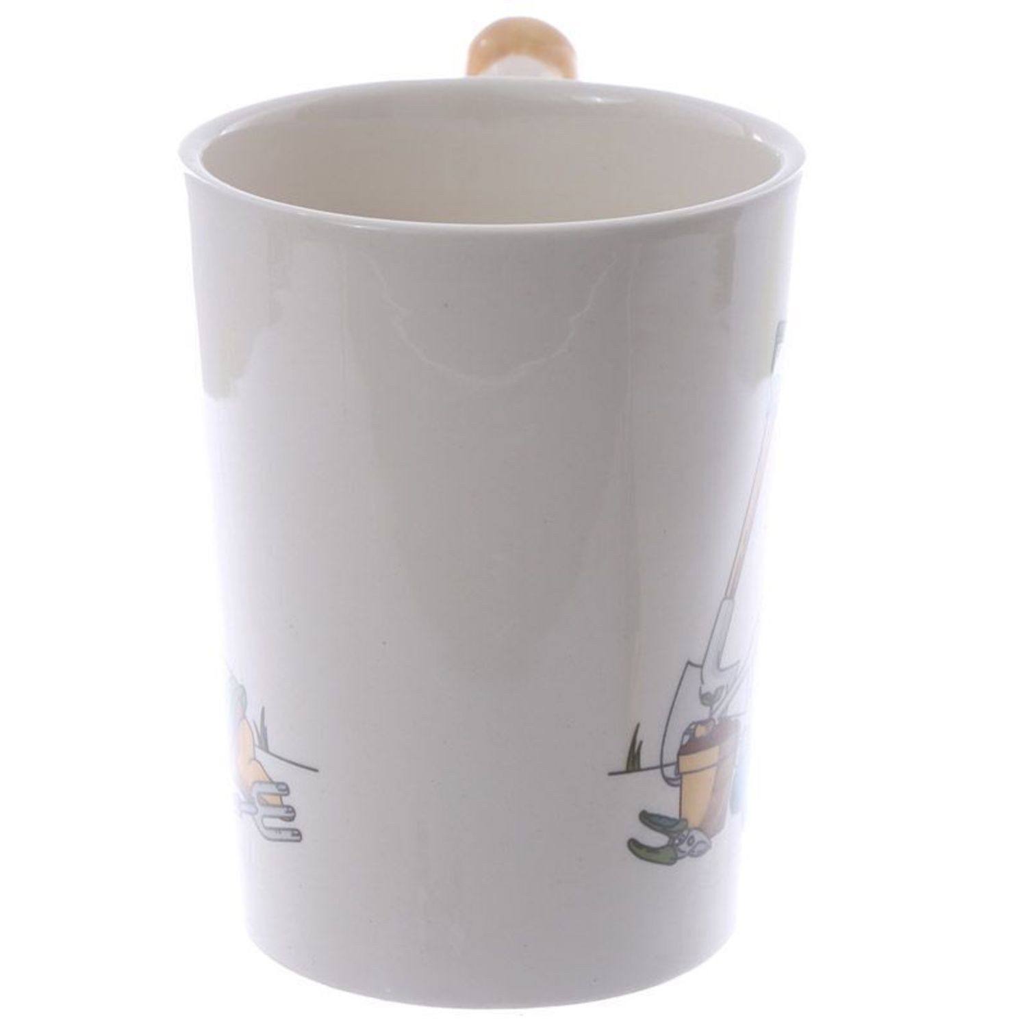 Puckator Tasse Gartenwerkzeuge Kaffeebecher mit Gartenschaufel Henkel