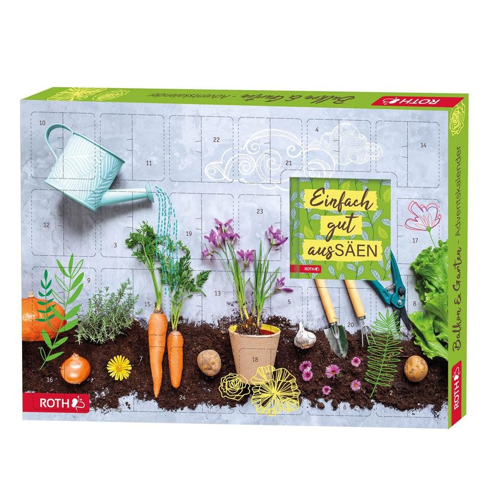 Roth Adventskalender Balkon & Garten-Adventskalender, 24 Samentütchen mit Aussaat-Tipps – Bild 5 von 5