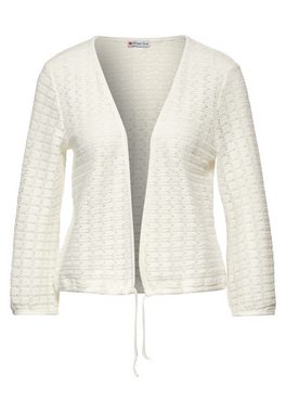 STREET ONE Sommerjacke Häkel Bolero mit Häkel Optik