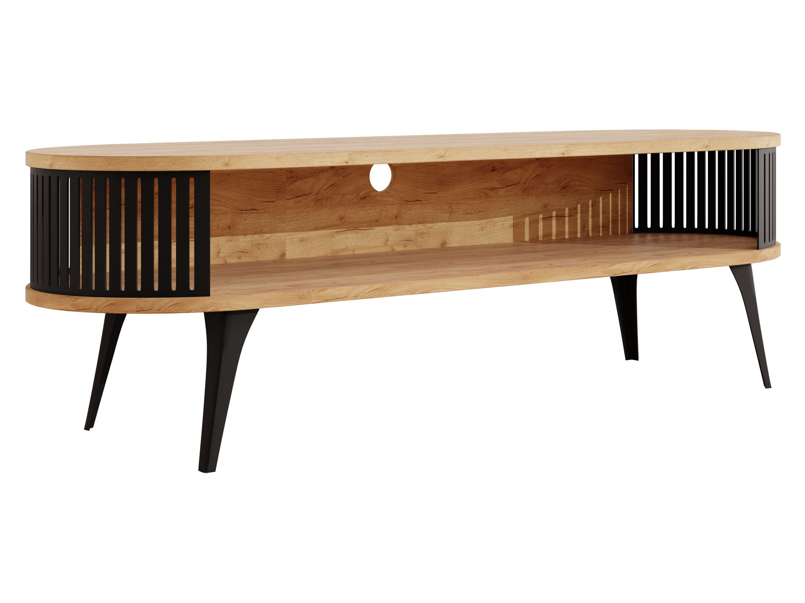 MIRJAN24 TV-Schrank Roenni Oval (mit Regal) günstig online kaufen