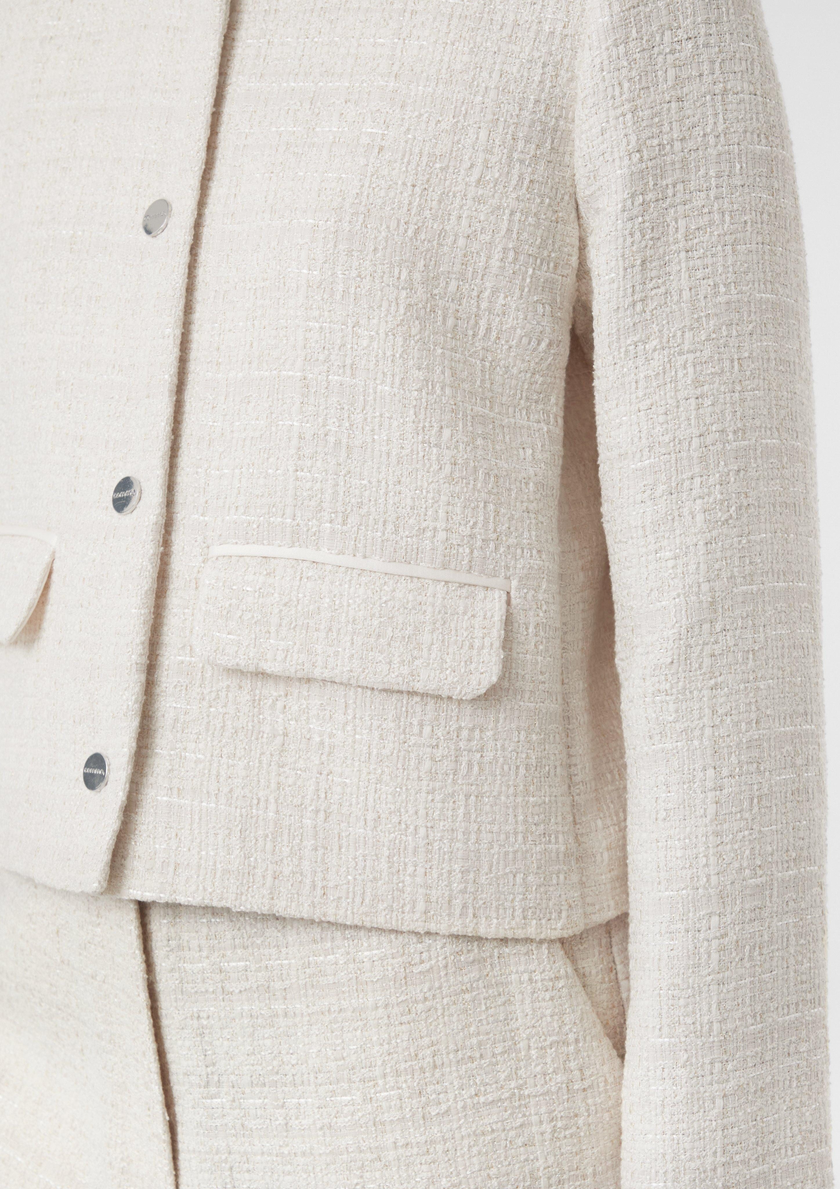 Comma Blusenblazer Hochwertige Bouclé-Jacke mit dezentem günstig online kaufen