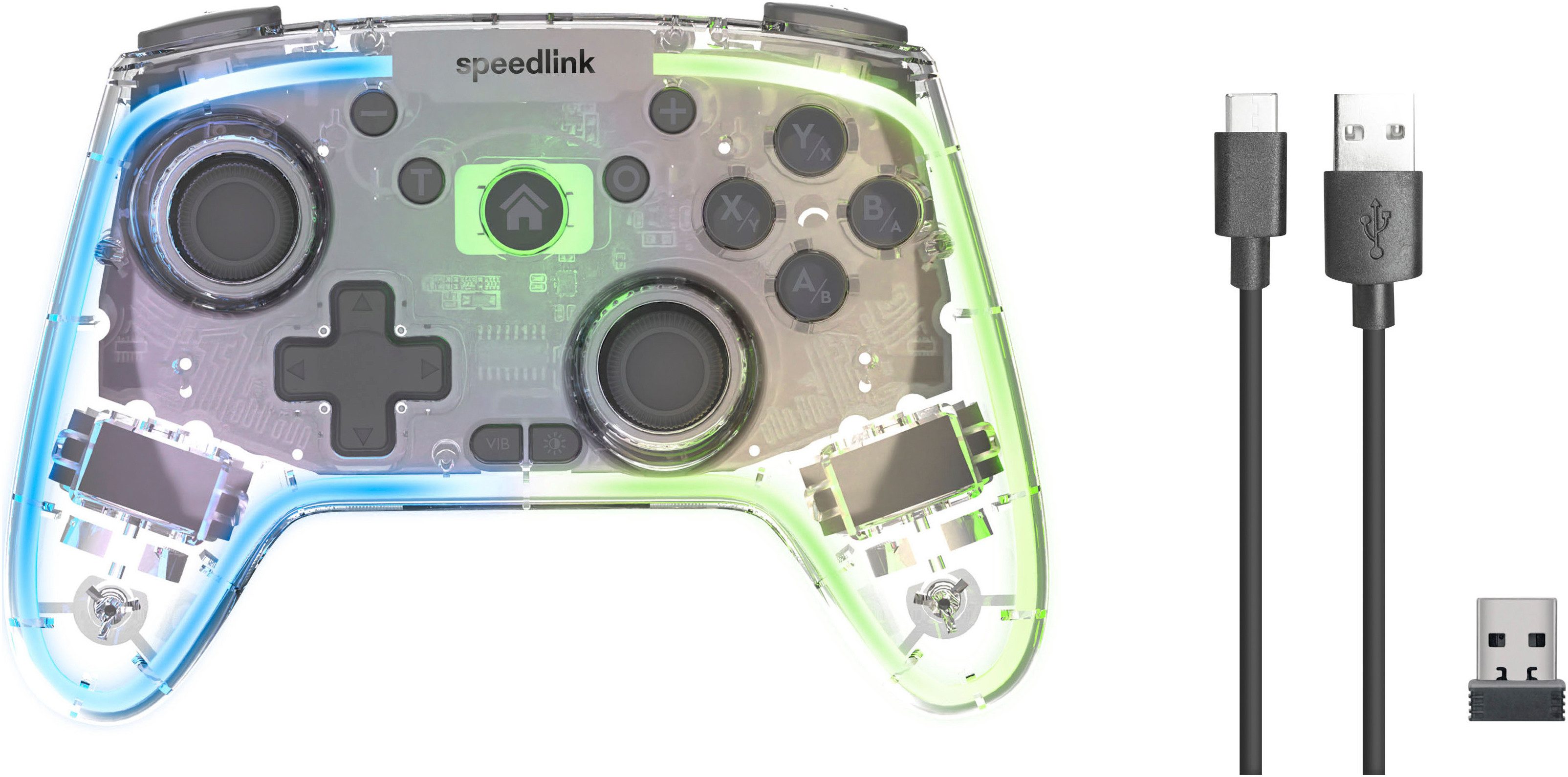 RAIT NX RGB - kabelloses Gamepad für PC/Android/Switch OLED/Lite Gaming-Controller