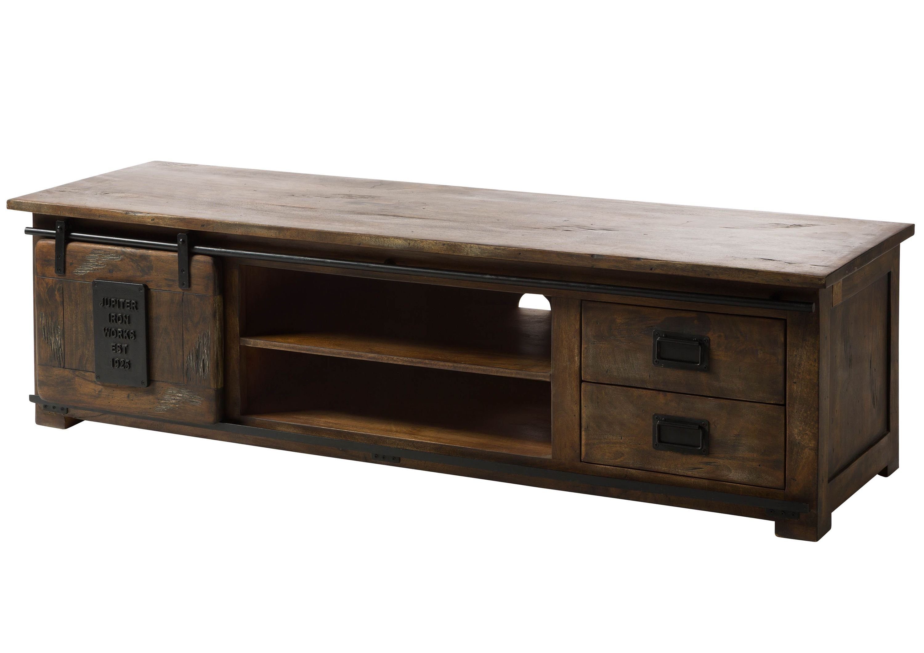 Massivmoebel24 TV-Board (TV-Board Mango 180x55x50 braun günstig online kaufen