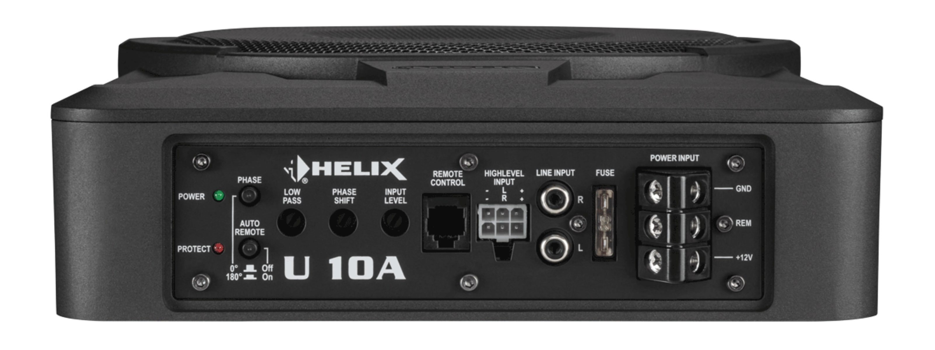 Helix U 10A Aktiver Unterbau Subwoofer 25cm Auto-Subwoofer (180 W, max.: W 25 cm)