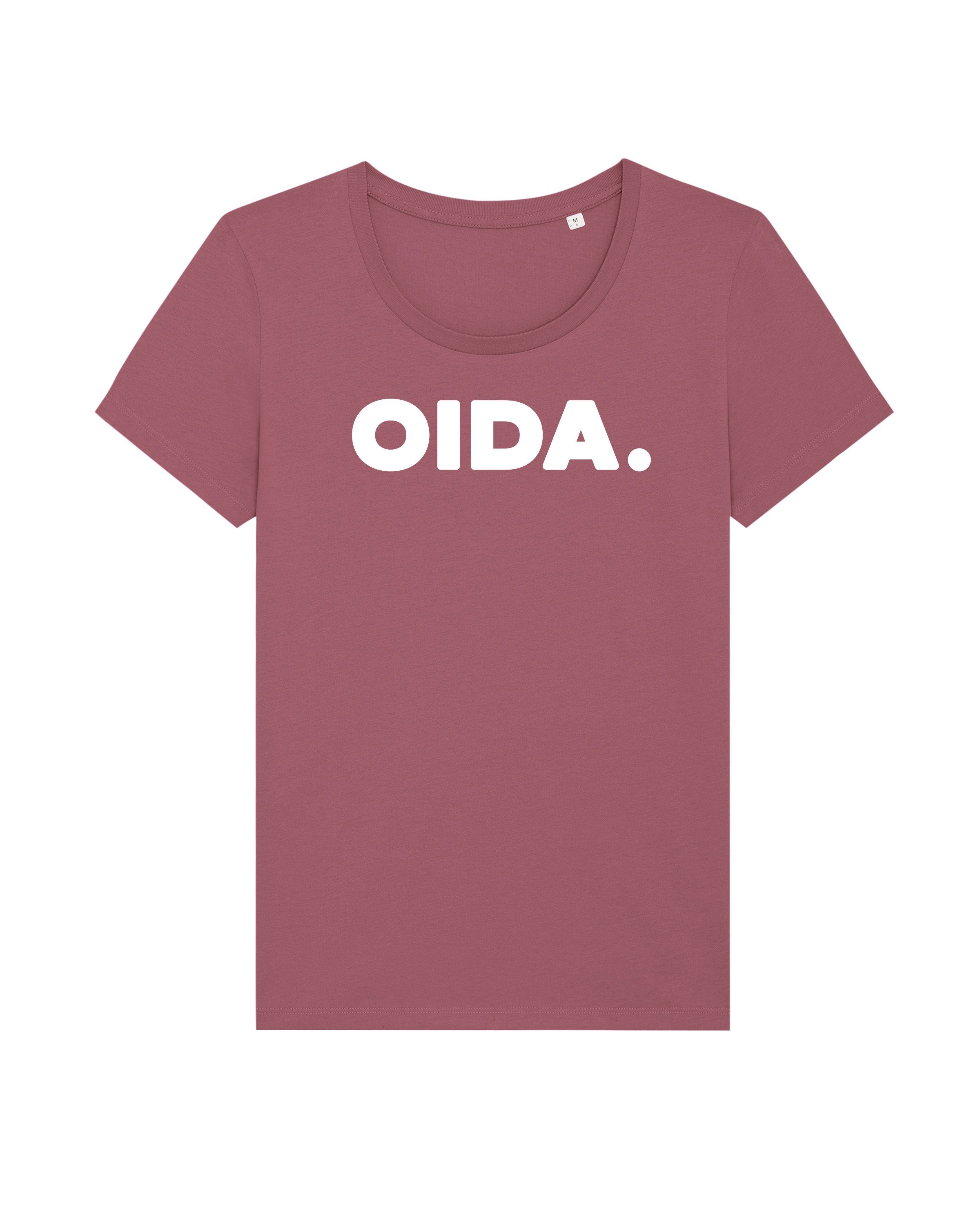 wat? Apparel Print-Shirt Oida (1-tlg) Hibiscus Rose