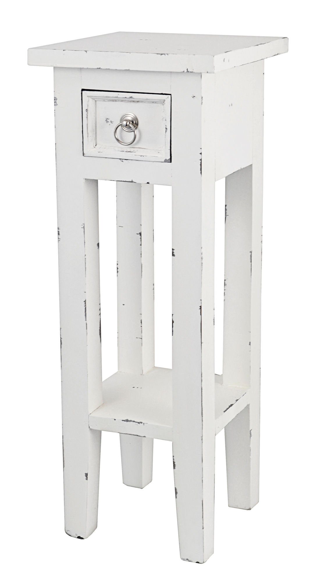 Spetebo Beistelltisch Mahagoni Telefontisch 67cm - günstig online kaufen