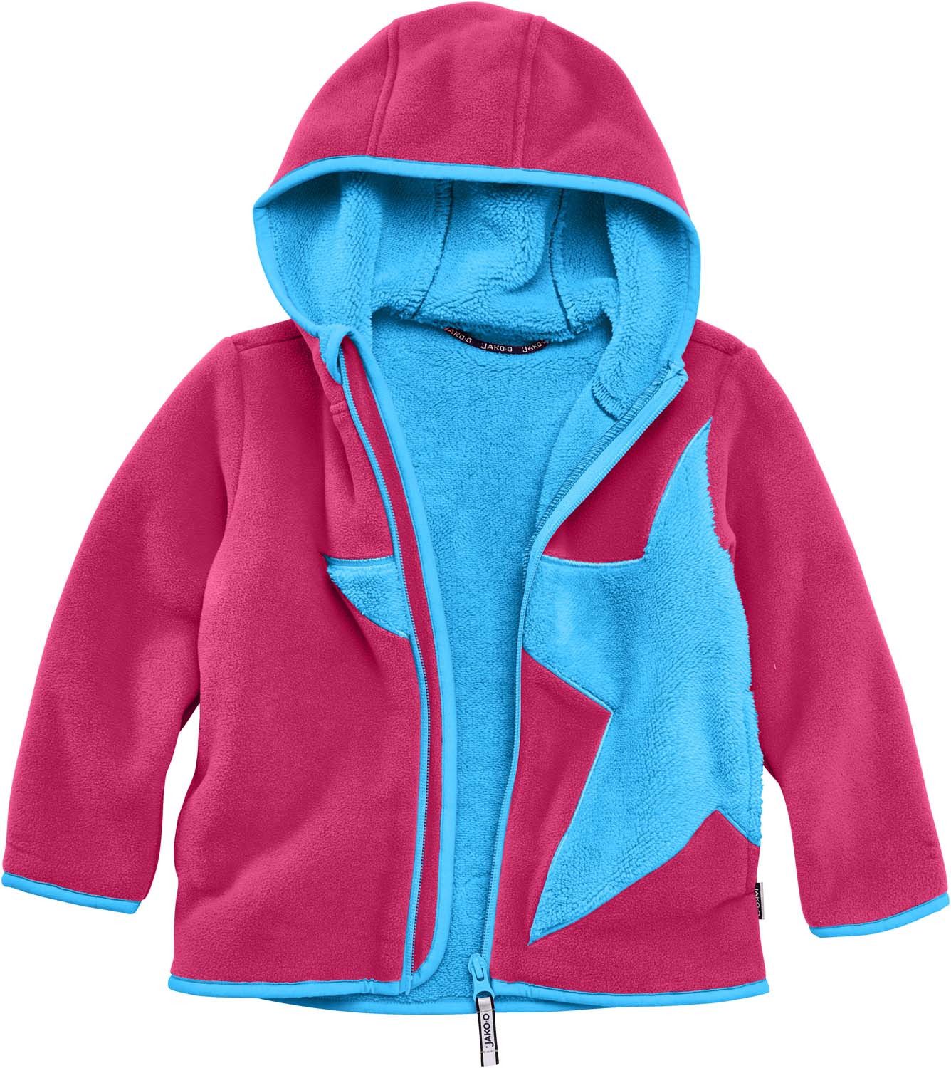 JAKO-O Kapuzenfleecejacke JAKO-O Kuschel Fleecejacke Kinder Jungen Mädchen Stern